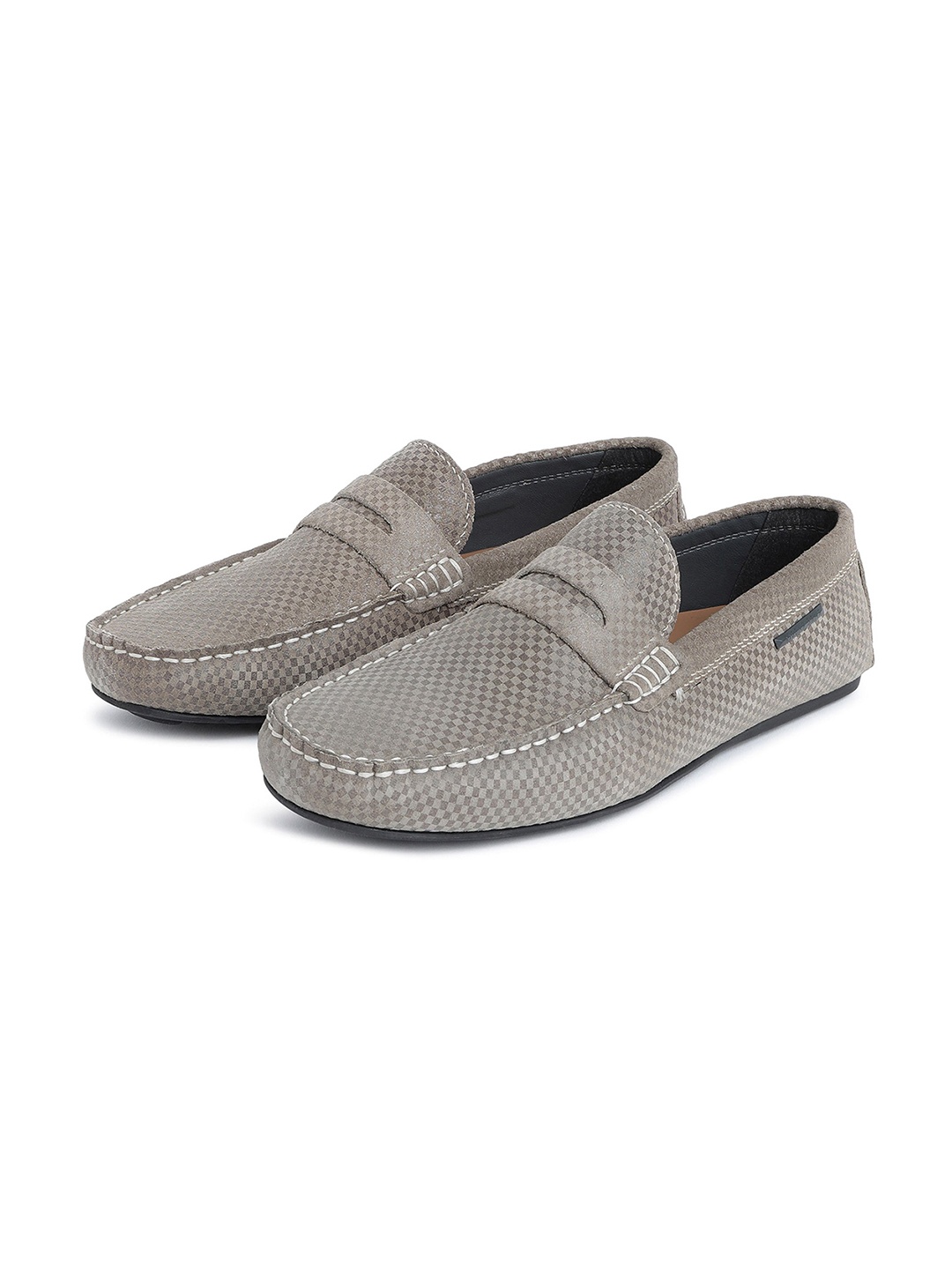 

RARE RABBIT Men Carson Textured Suede Comfort Loafers, Grey