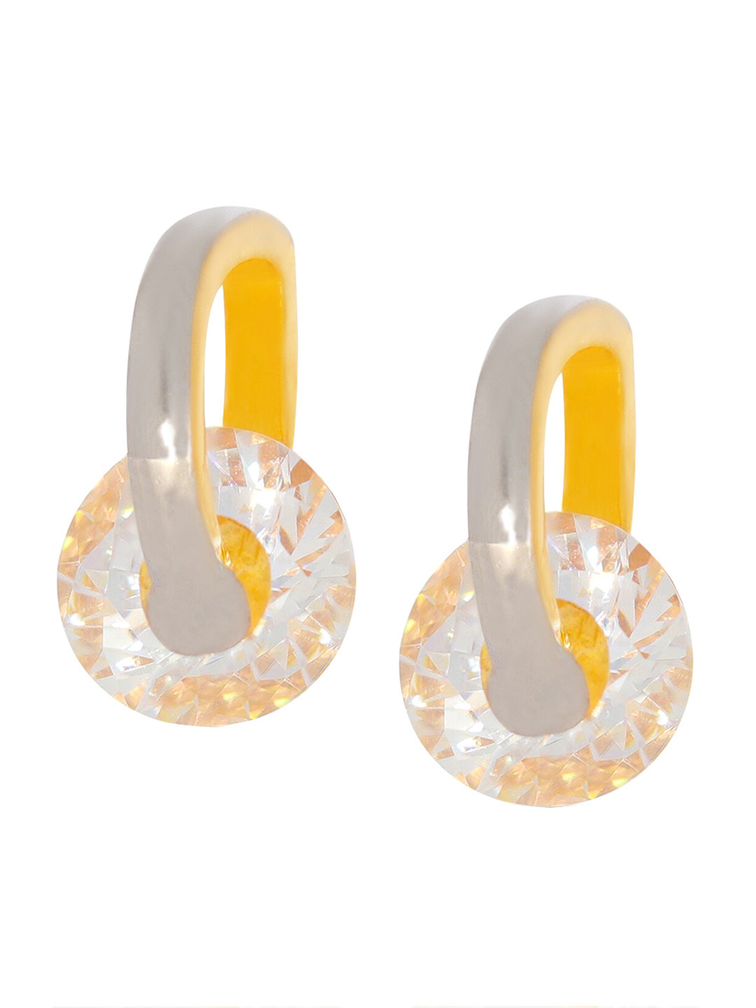

BHIMA 22K Hallmark 916 Purity Yellow Gold Arch Gold Stone Stud