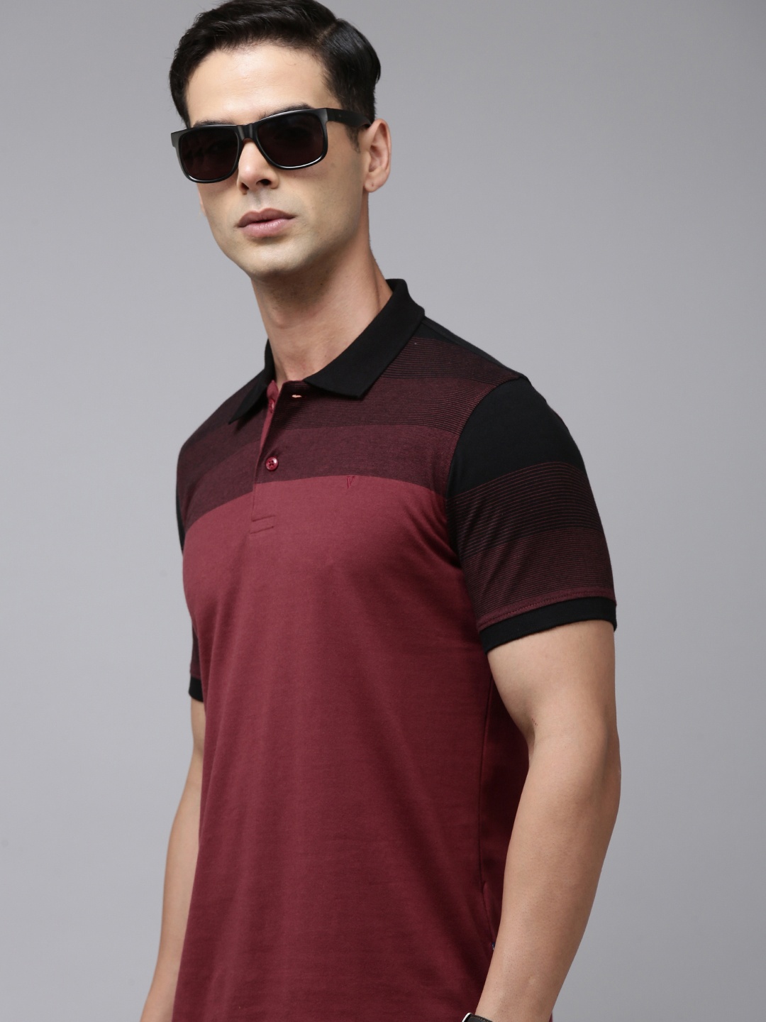 

Van Heusen Sport Men Polo Collar T-shirt, Maroon