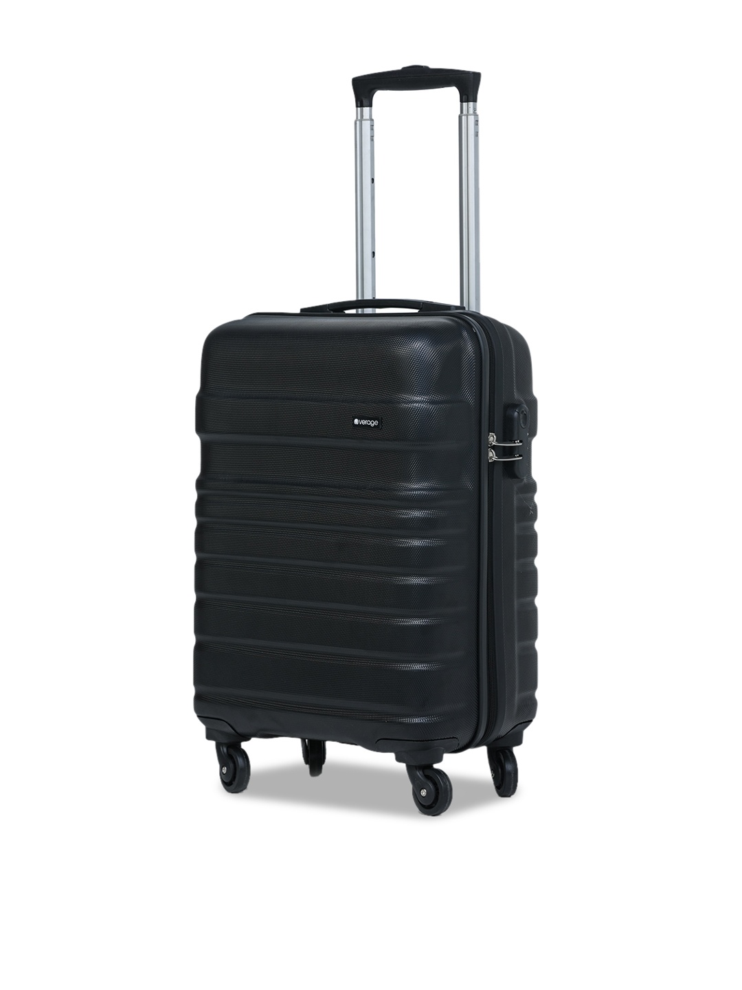 

VERAGE Textured Hard 360 Degree Rotation Cabin-Sized Trolley Bag-43 Ltrs, Black