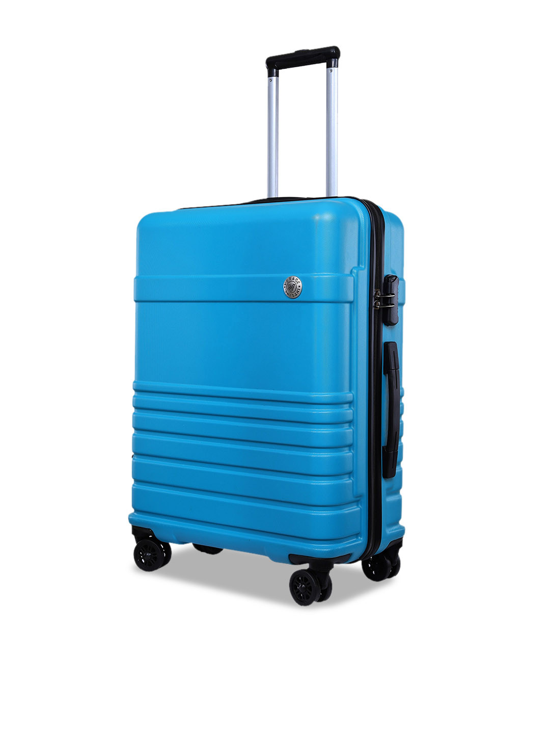 

VERAGE Textured Hard 360 Degree Rotation Medium-Sized Trolley Bag-75 Ltrs, Turquoise blue