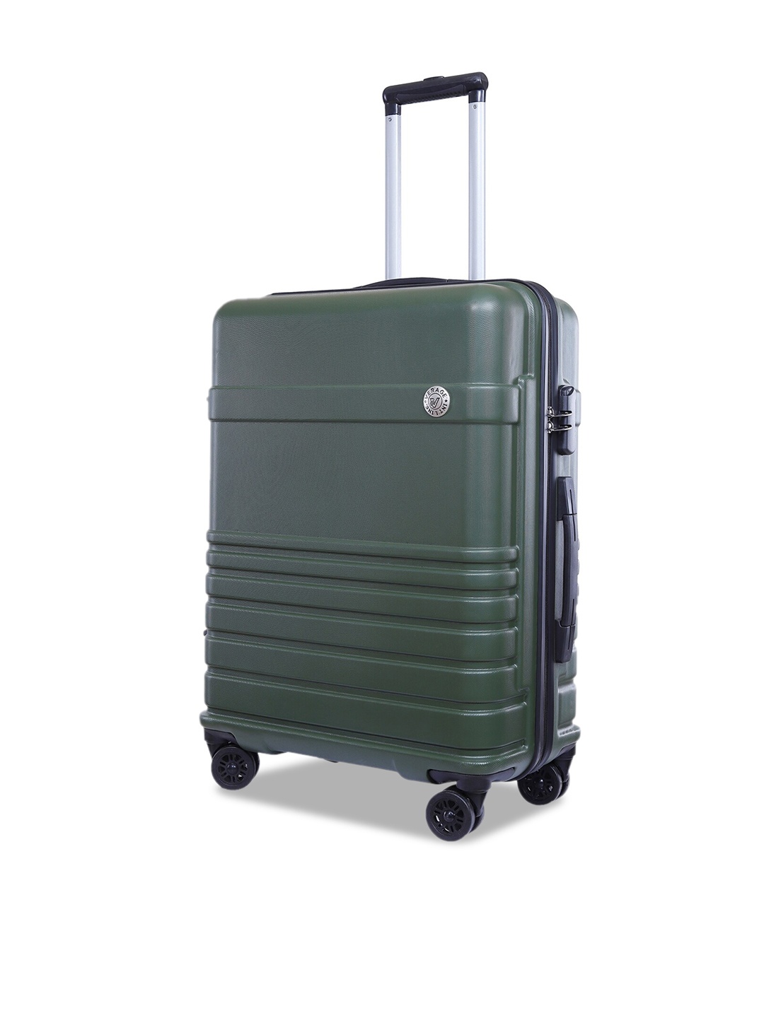 

VERAGE Textured Hard-Sided Medium Trolley Suitcase 68 Cm, Olive