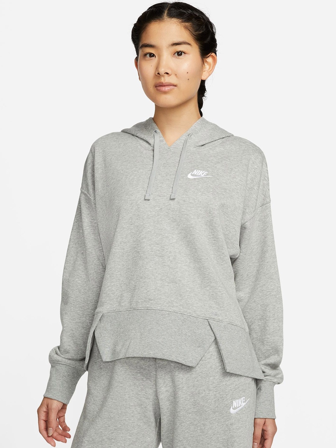 

Nike Sportswear Club Fleece Oversized Hooded Sweatshirt, Grey