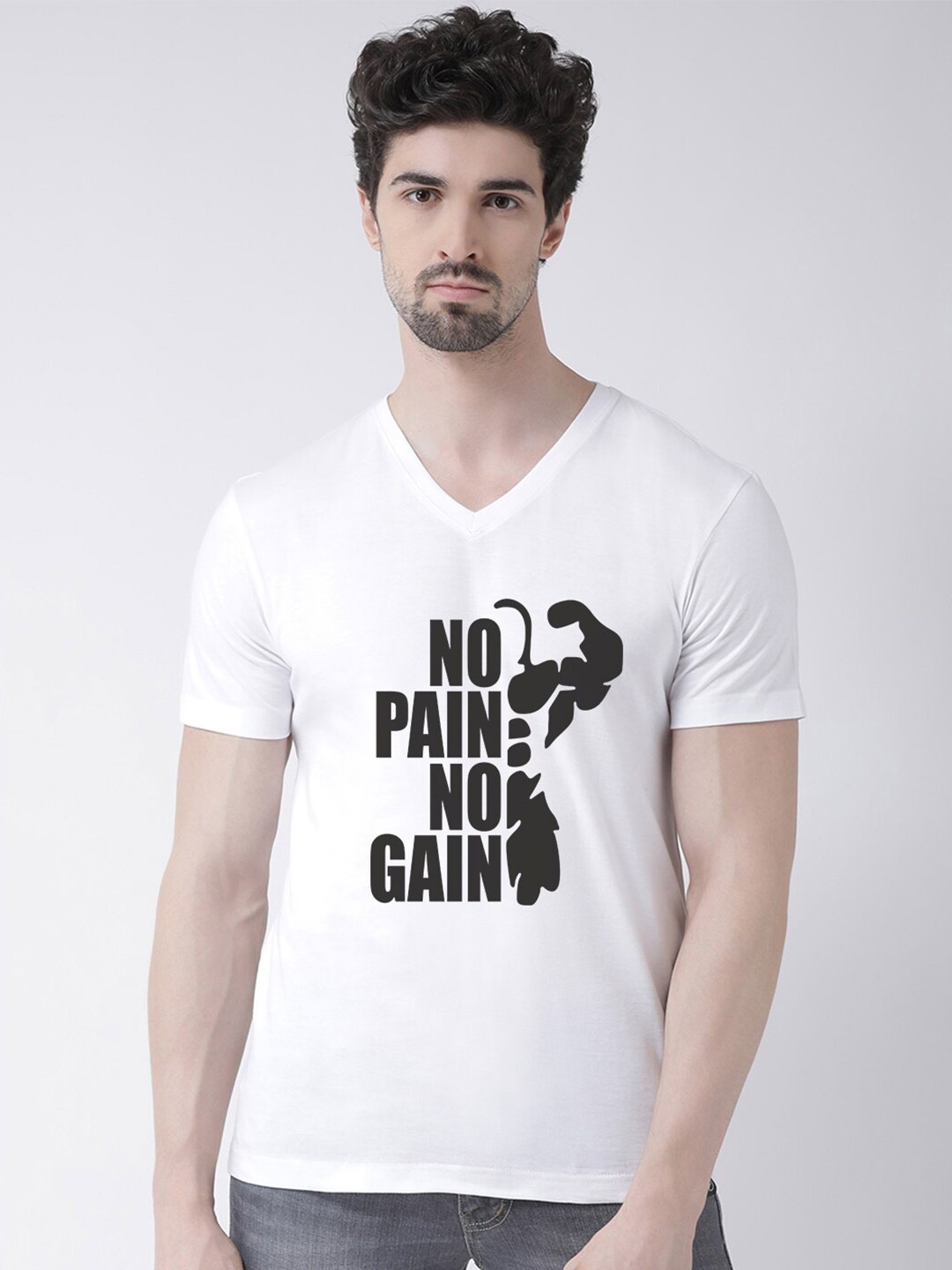 

Friskers Typography Printed Pure Cotton Slim Fit T-shirt, White
