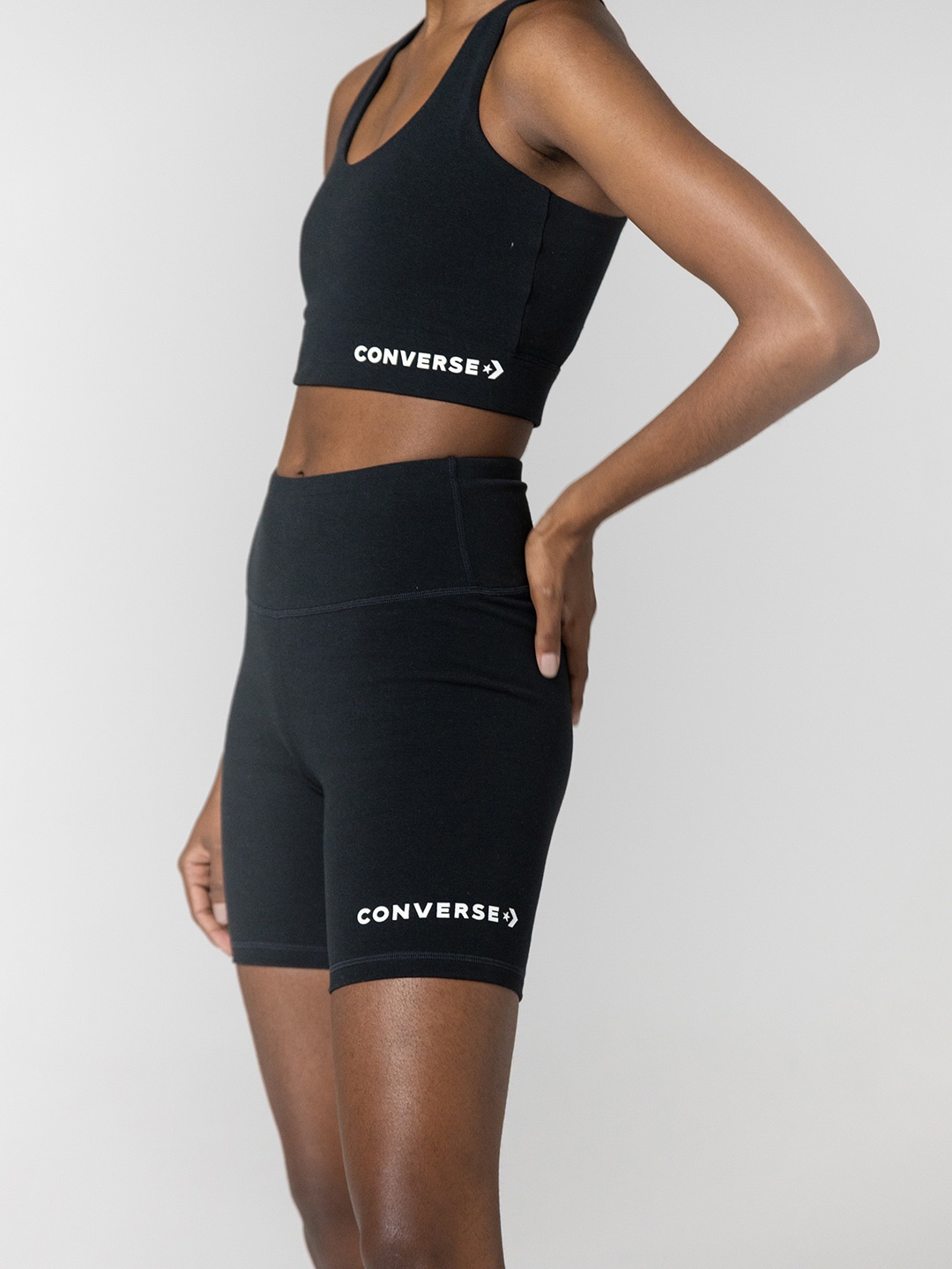 

Converse Women Wordmark Bike Shorts, Black