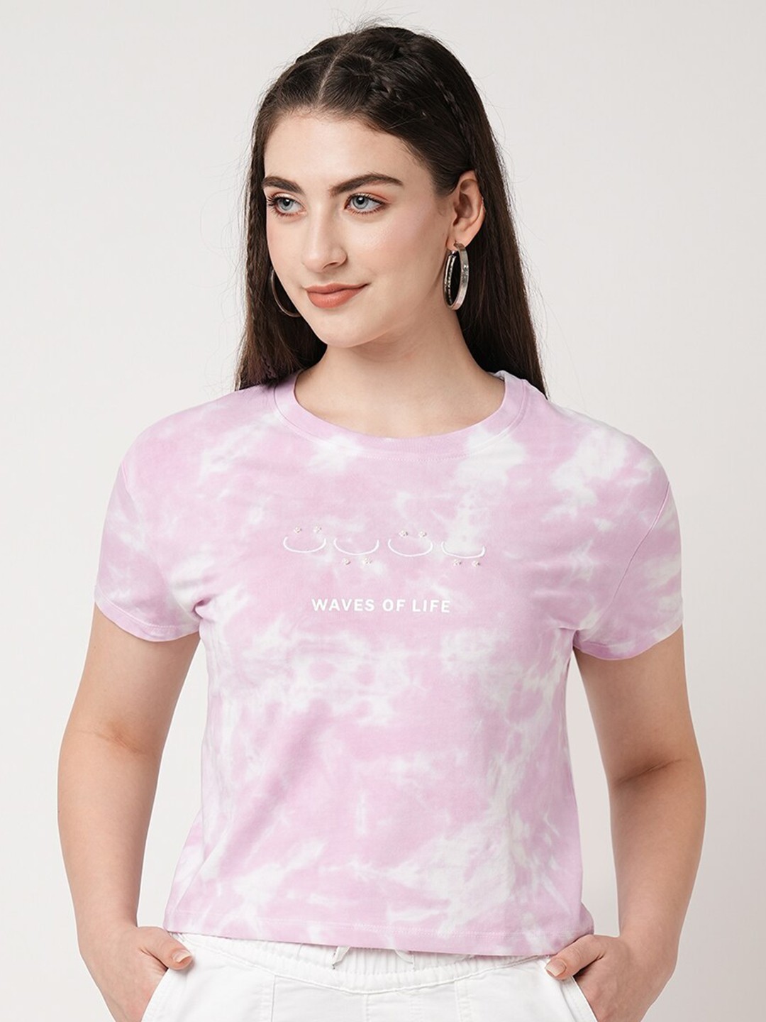 

Kraus Jeans Tie And Dye Slim Fit T-shirt, Lavender