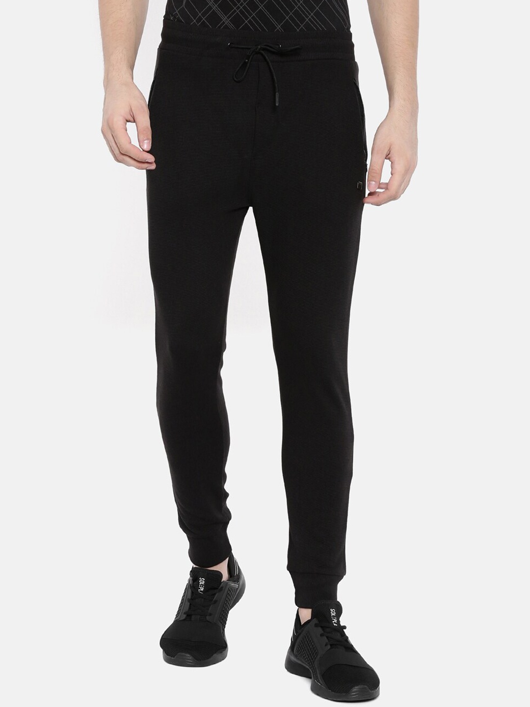 

Proline Men Mid-Rise Cotton Joggers, Black