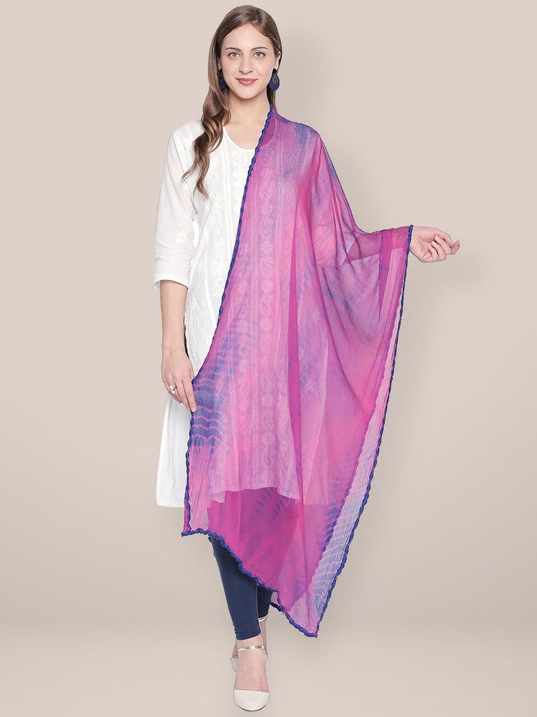 

Dupatta Bazaar Dyed Dupatta, Pink