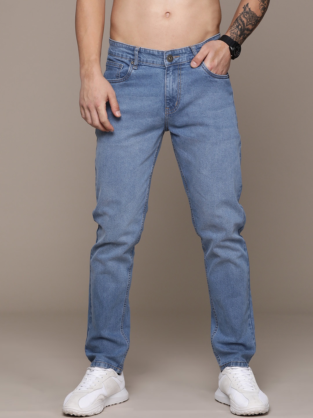 

Roadster Men Slim Fit Stretchable Jeans, Blue