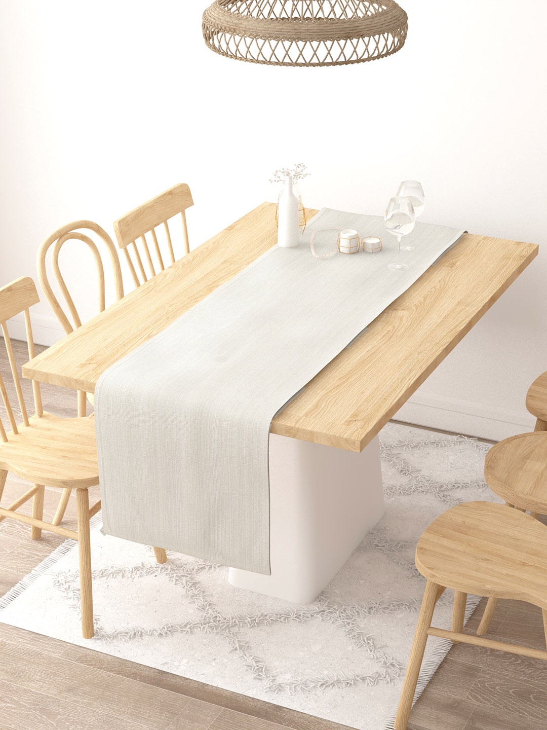 

Gulaab Jaipur Grey Single Table Runner