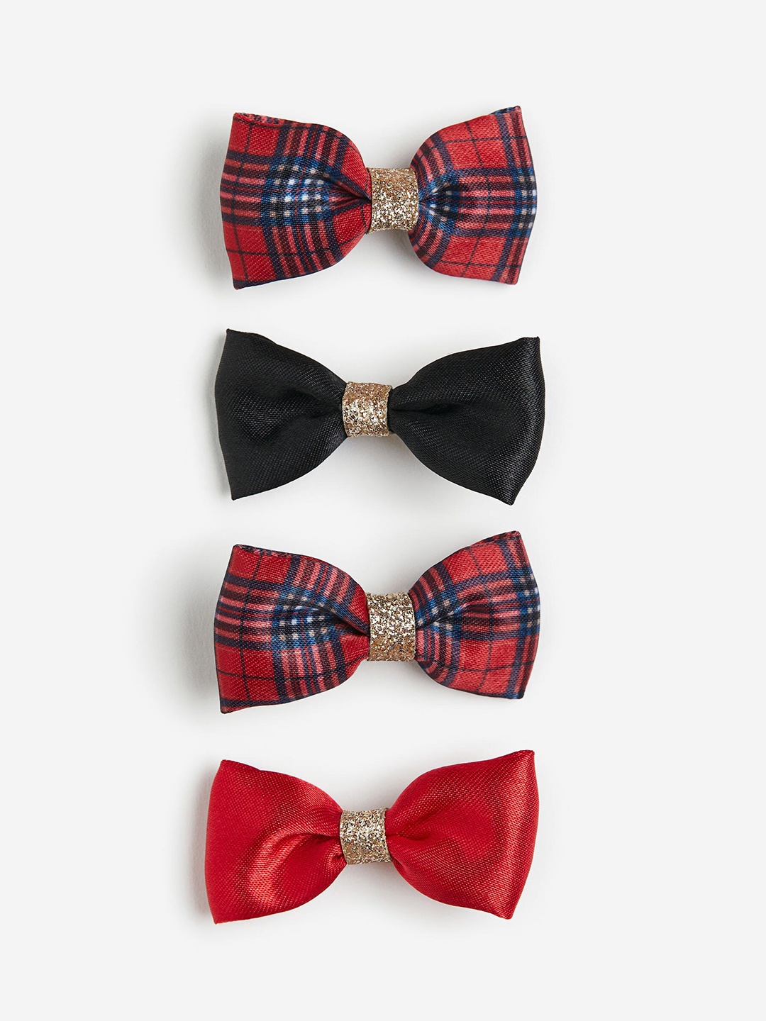 

H&M Girls 4-Pack Hair Clips, Red