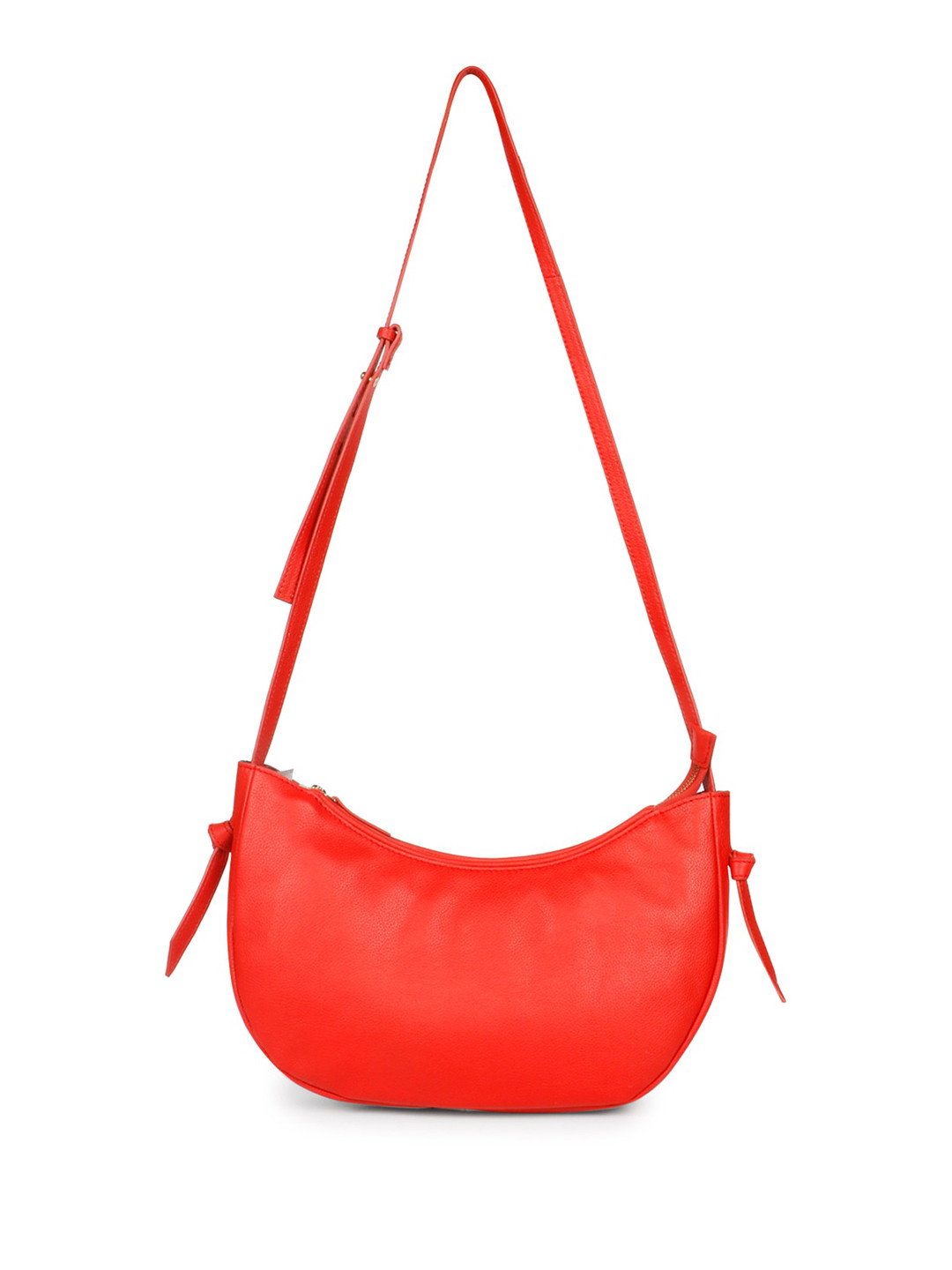 

Favore Half Moon Leather Sling Bag, Red