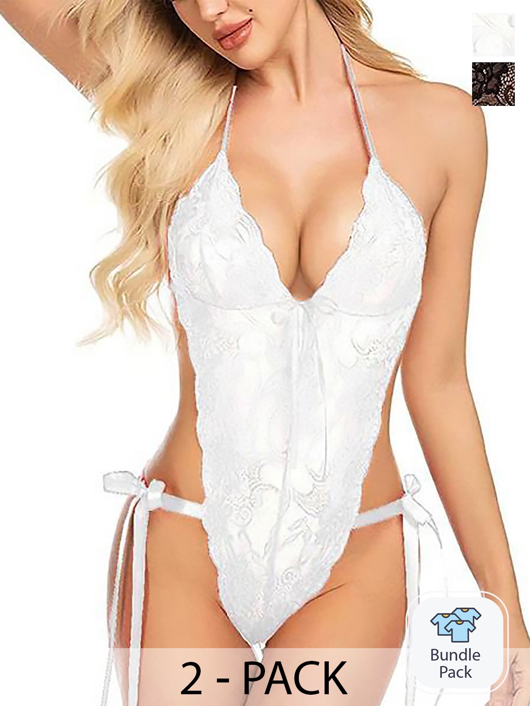 

PIBU Pack of 2 Net Baby Doll, Black