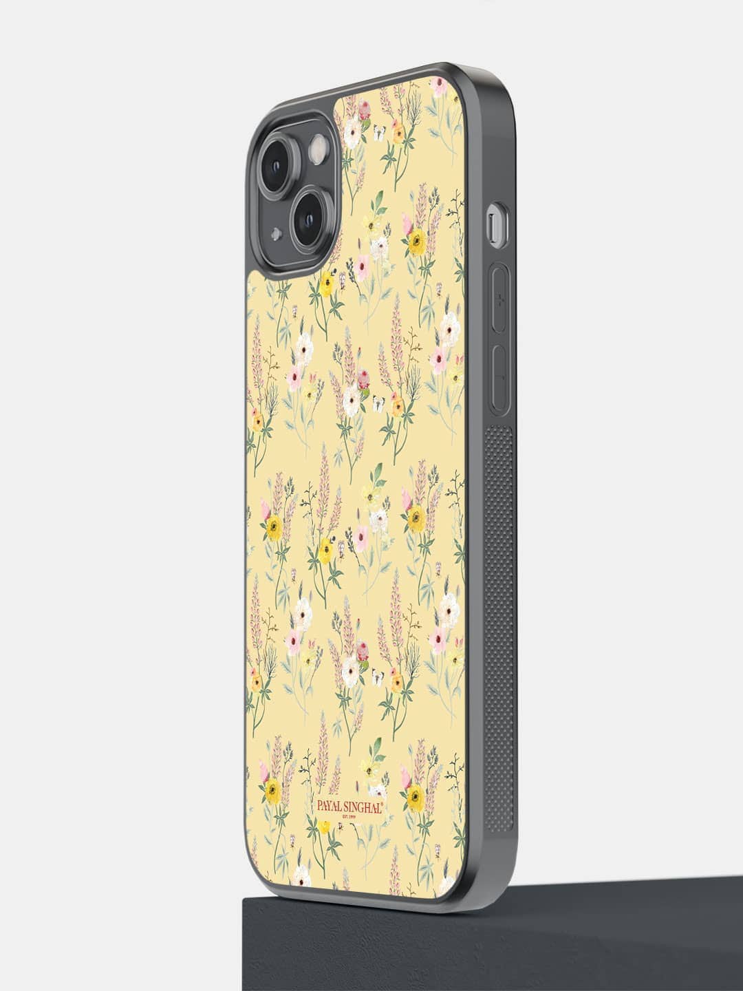 

macmerise Floral Printed IPhone 14 Plus Bumper Case, Yellow