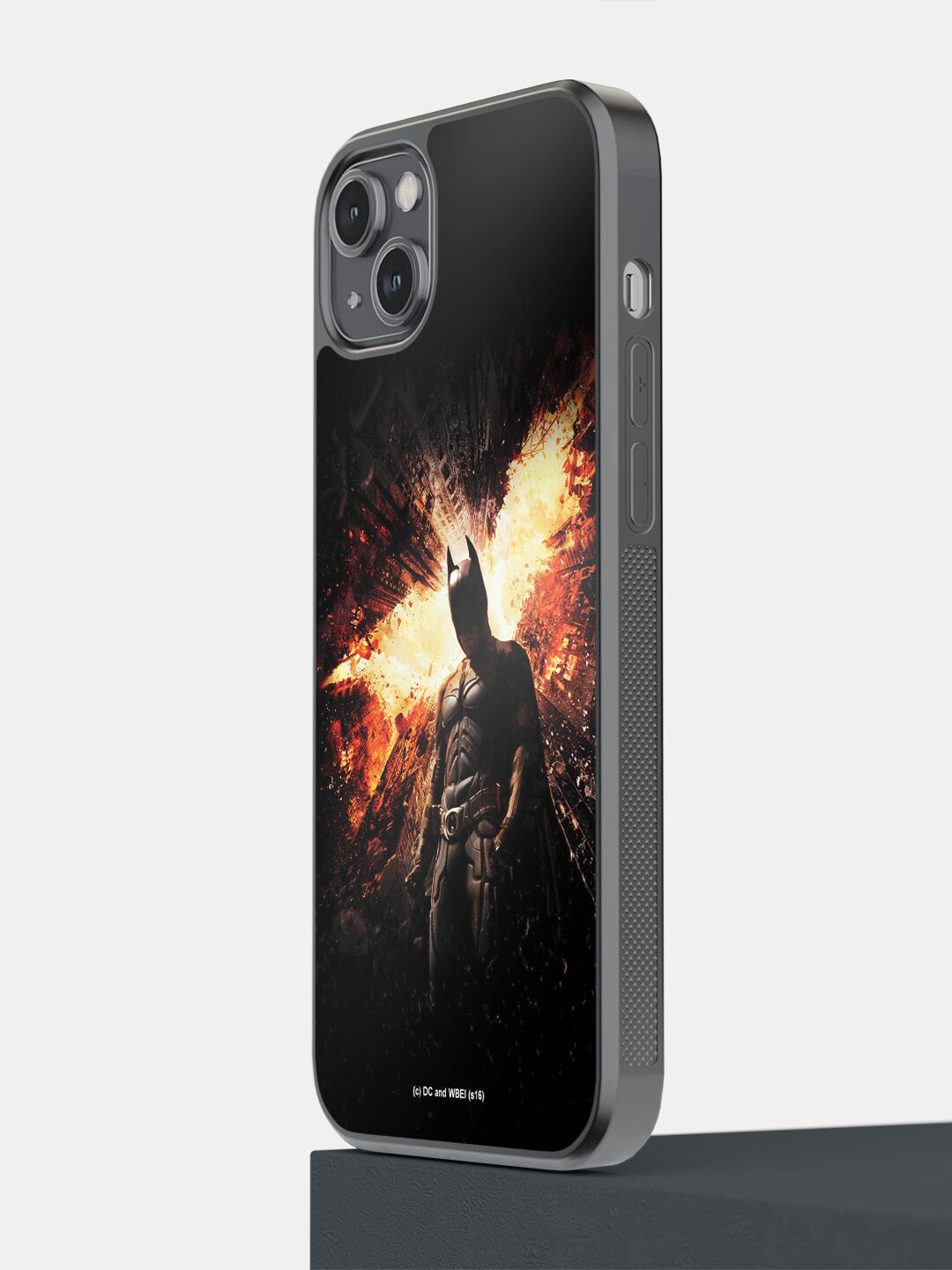 

Macmerise The Dark Knight Rises Printed iPhone 14 Plus Bumper Phone Back Case, Black