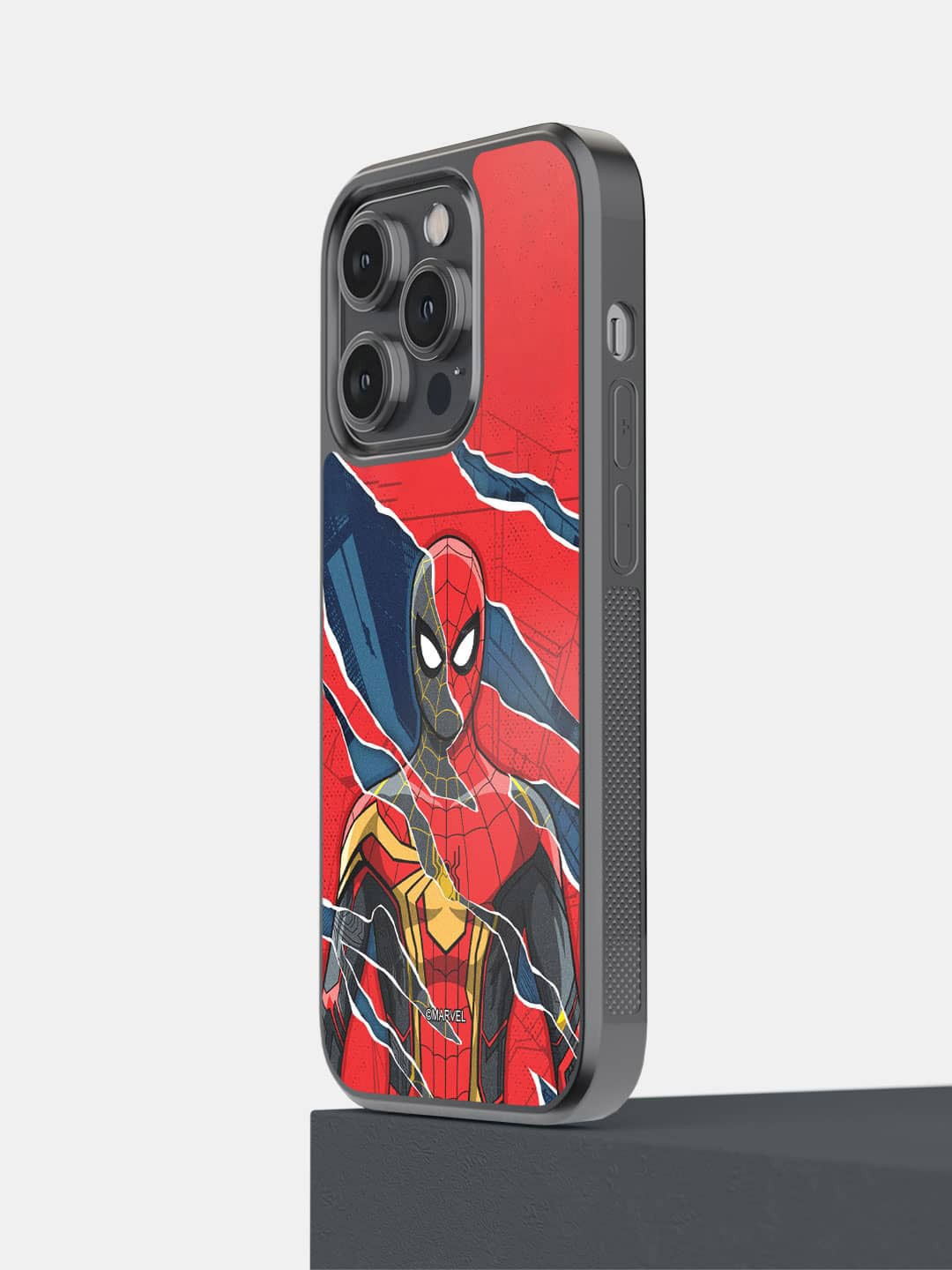 

macmerise All 3 Spidey IPhone 14 Pro Bumper Case Cover, Red