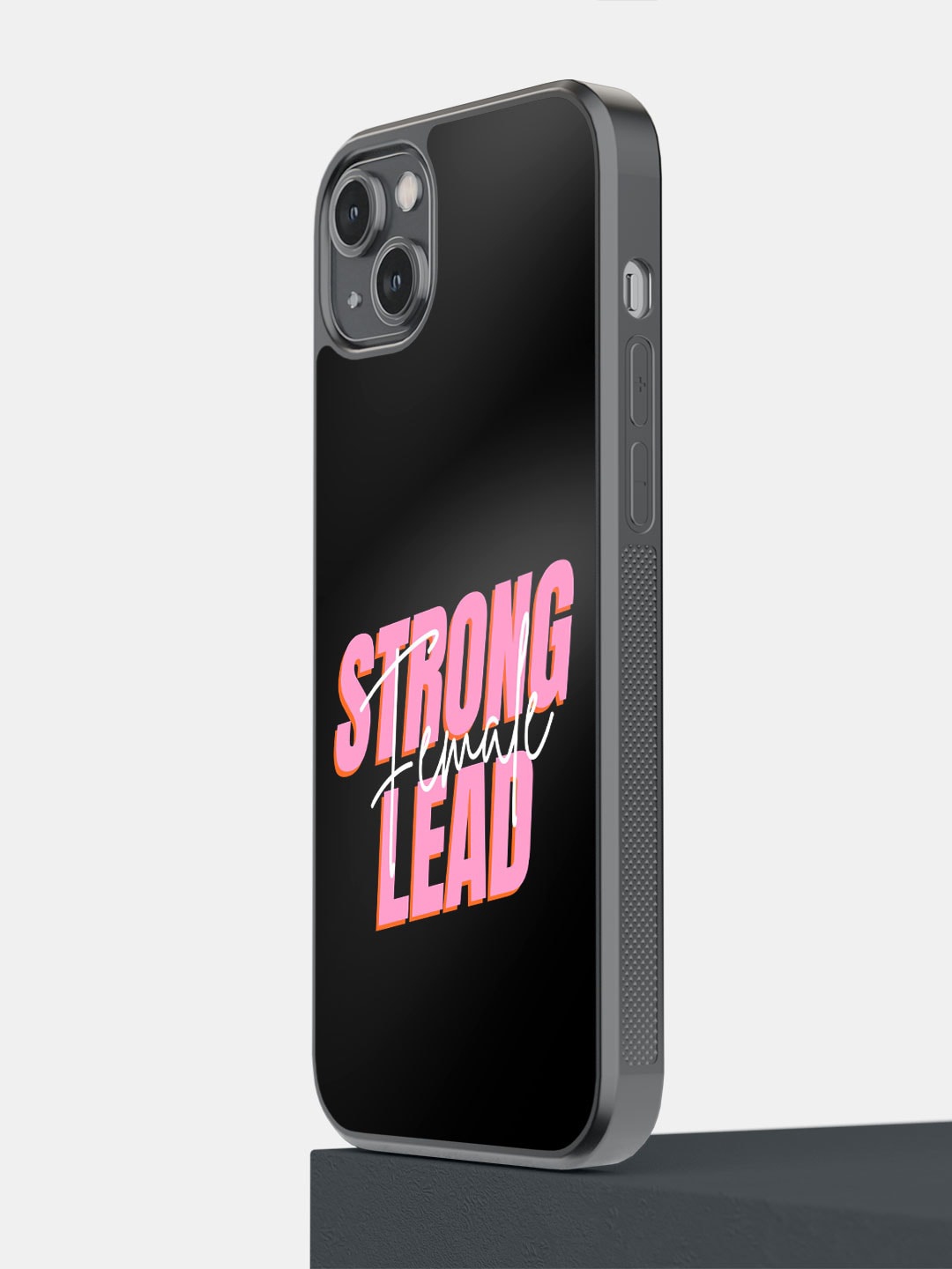 

macmerise Strong Female Lead iPhone 14 Plus Bumper Case Cover, Black