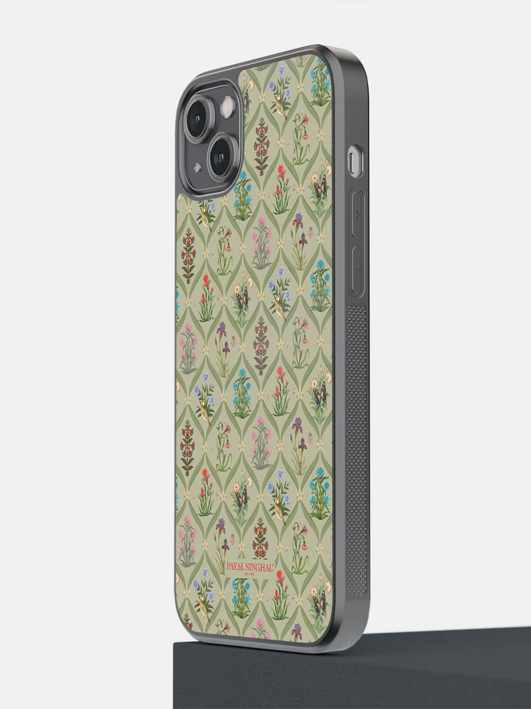 

macmerise Payal Singhal Mughal Motifs IPhone 14 Plus Bumper Case, Green