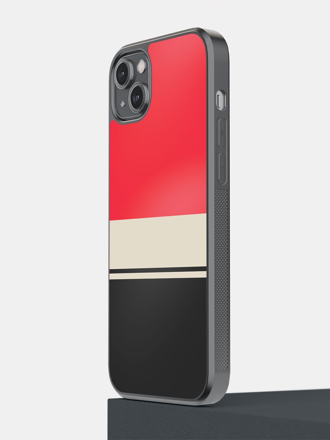 

macmerise Printed iPhone 14 Plus Bumper Case Cover, Red