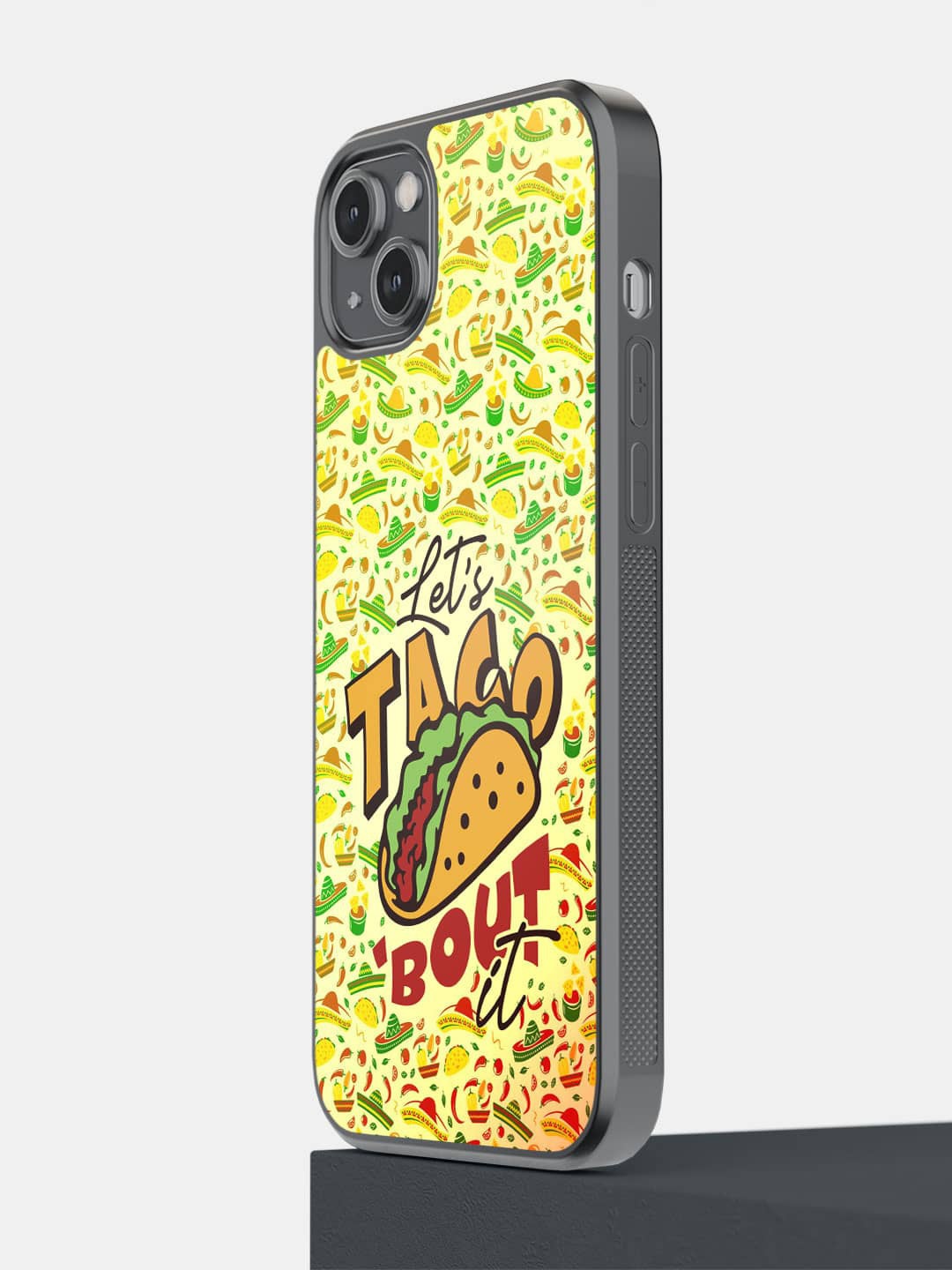 

macmerise Typography Printed iPhone 14 Plus Bumper Case Cover, Yellow