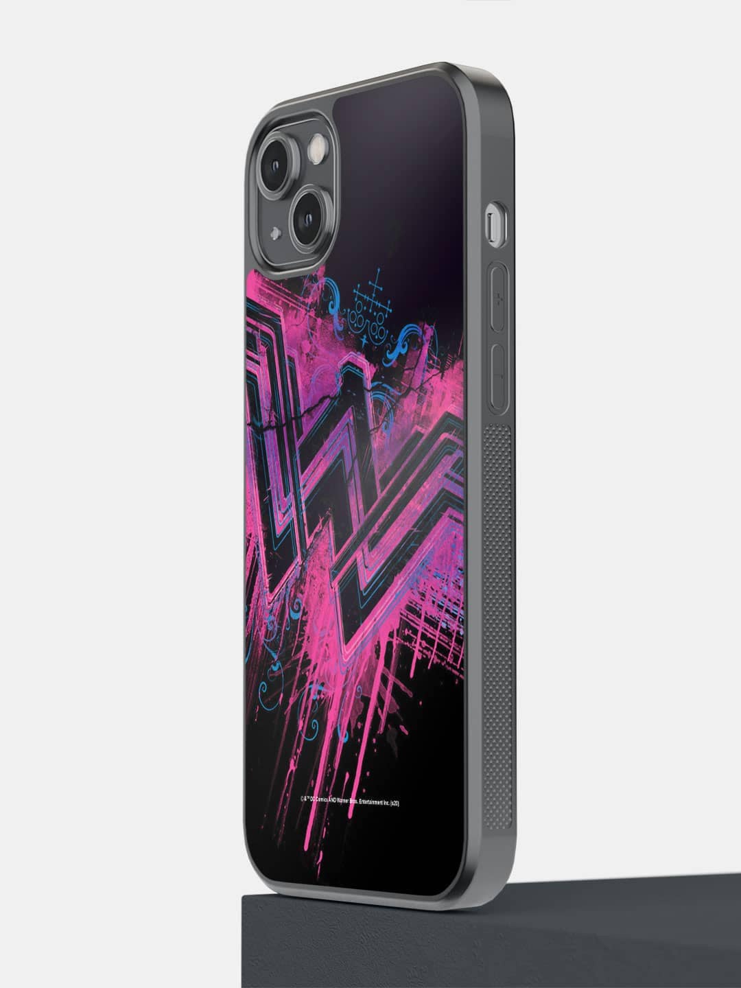 

Macmerise Wonder Woman Splatter iPhone 14 Plus Bumper Case, Black