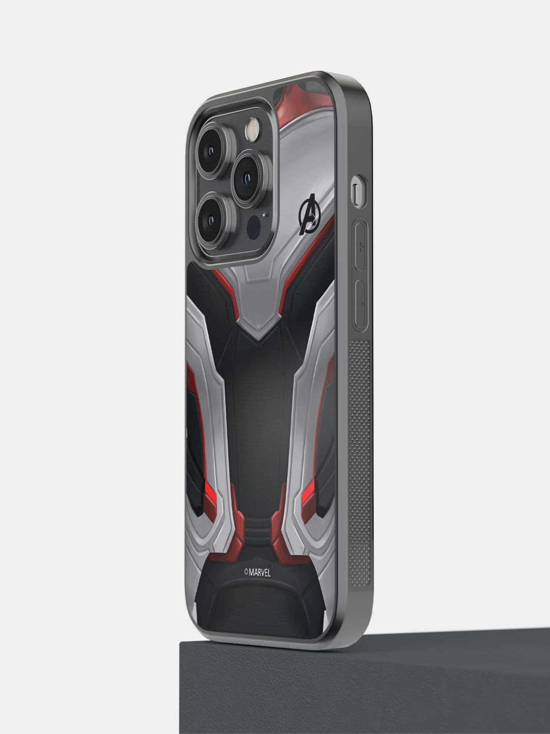 

macmerise Avengers Endgame Suit iPhone 14 Pro Bumper Case Cover, Black