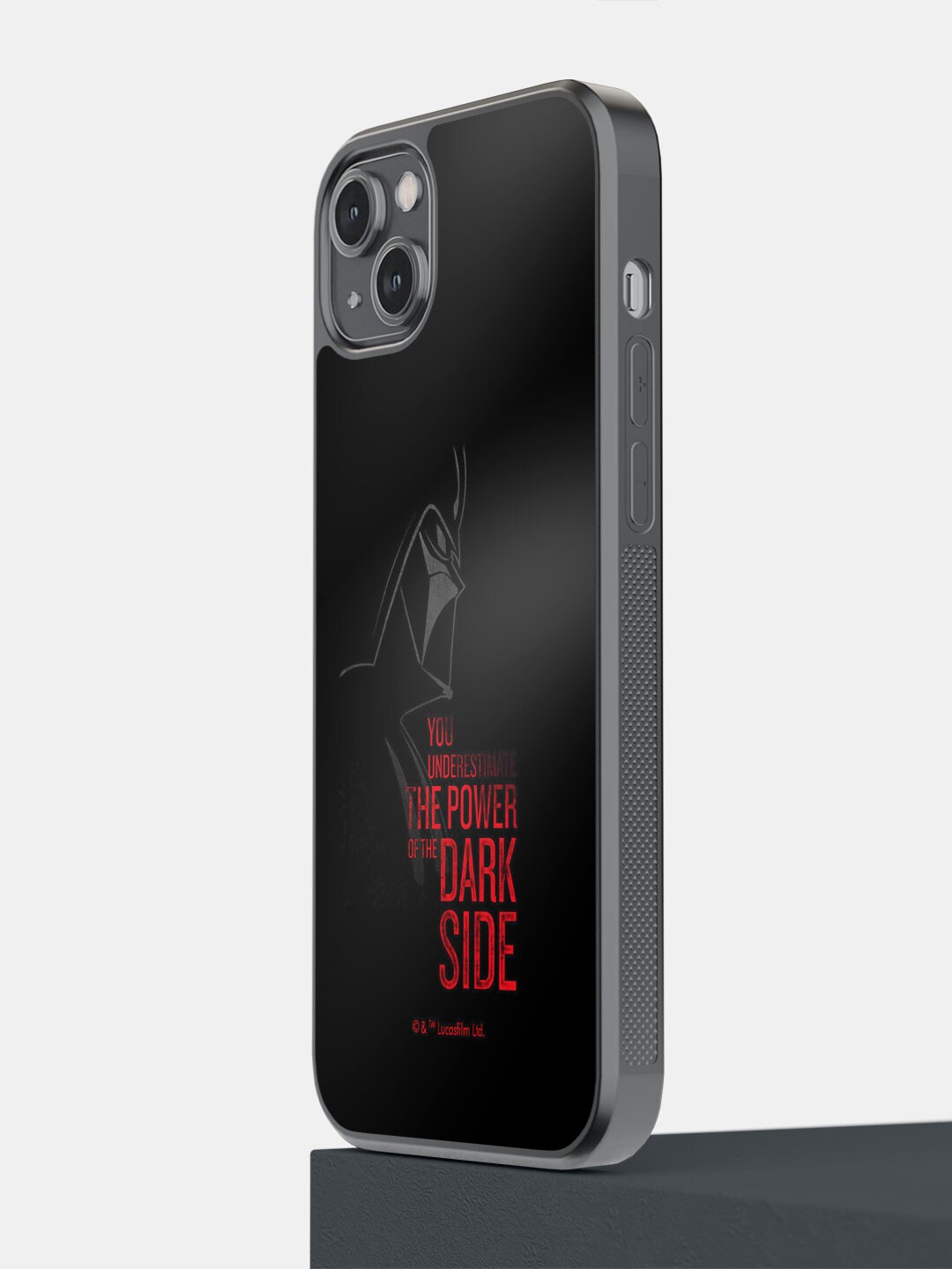 

macmerise The Dark Side Typography Printed iPhone 14 Plus Phone Bumper Case, Black