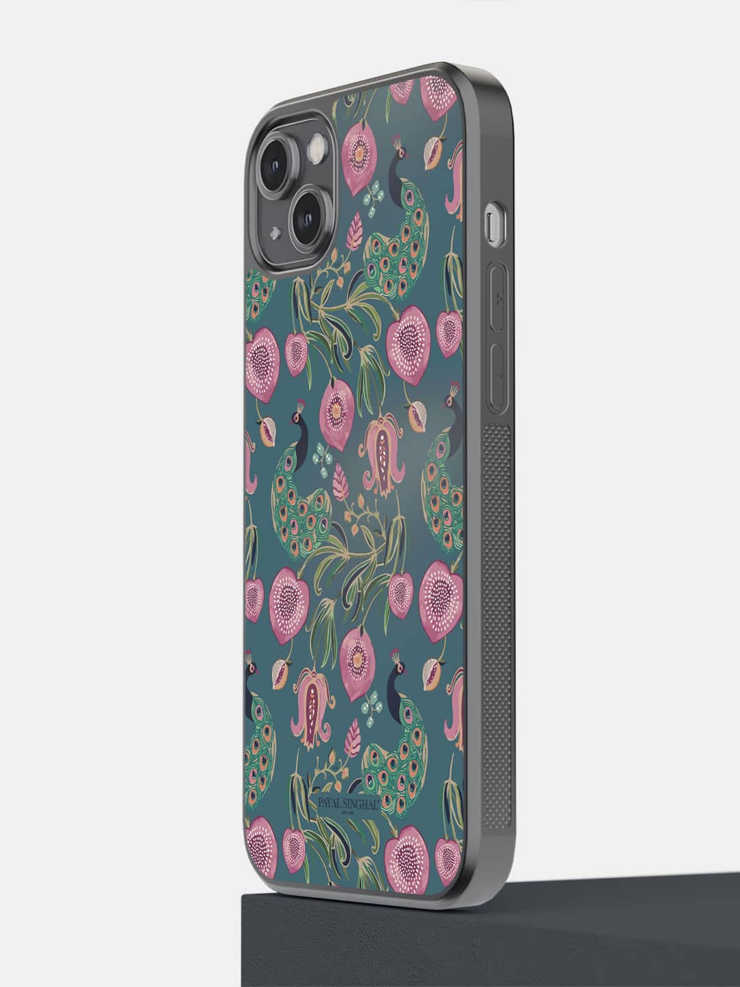 

Macmerise Floral Printed iPhone 14 Plus Bumper Phone Back Case, Green