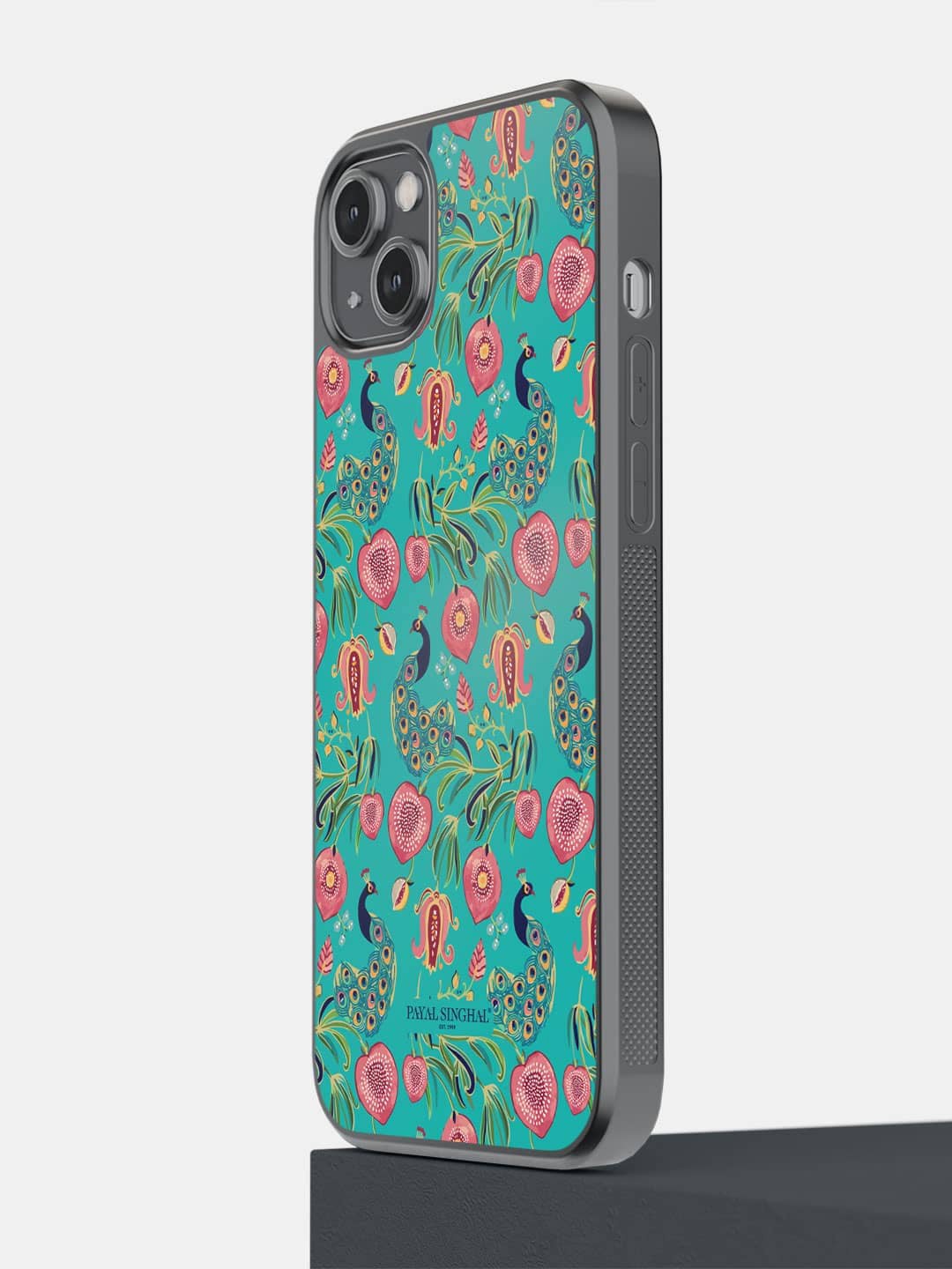 

macmerise Floral Printed iPhone 14 Plus Phone Bumper Case, Green