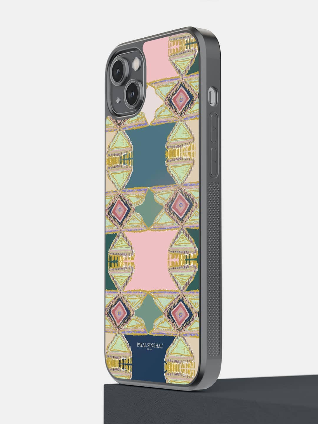 

Macmerise Printed iPhone 14 Plus Bumper Phone Back Case, Pink