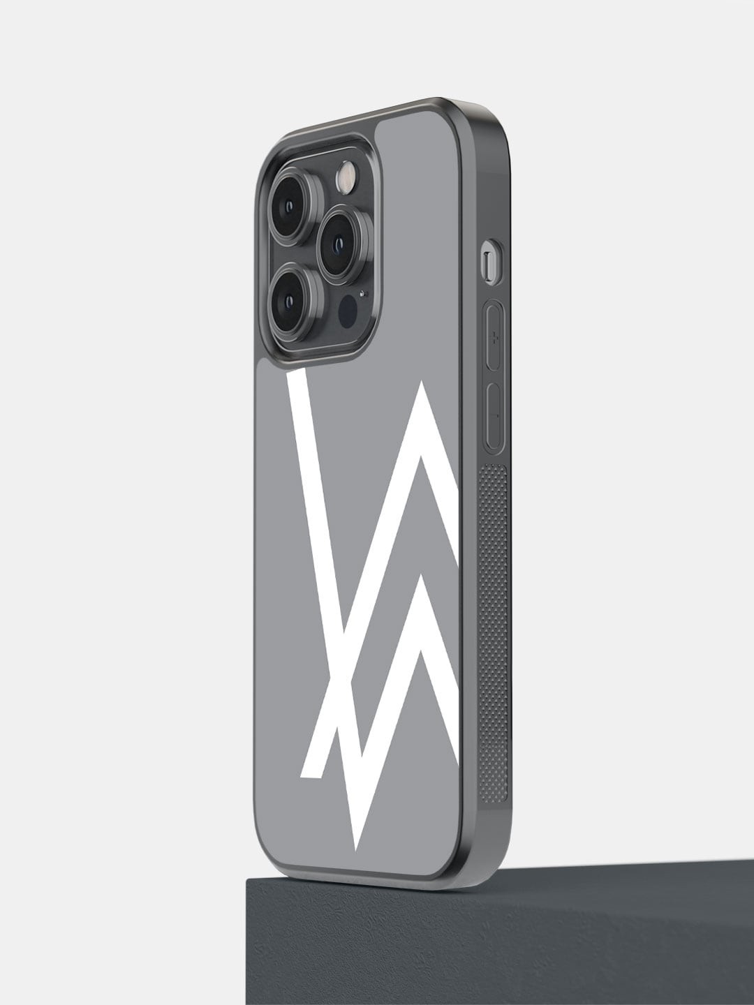 

macmerise Printed iPhone 14 Pro Bumper Case Cover, Grey