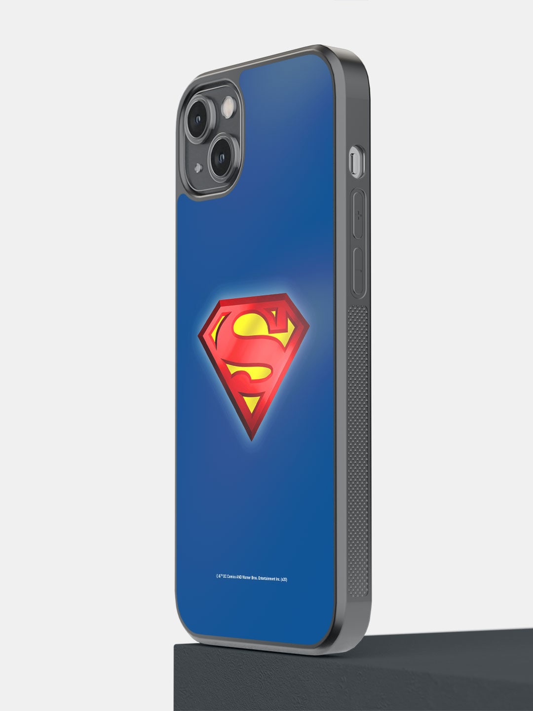

macmerise Superman IPhone 14 Plus Bumper Case Cover, Blue