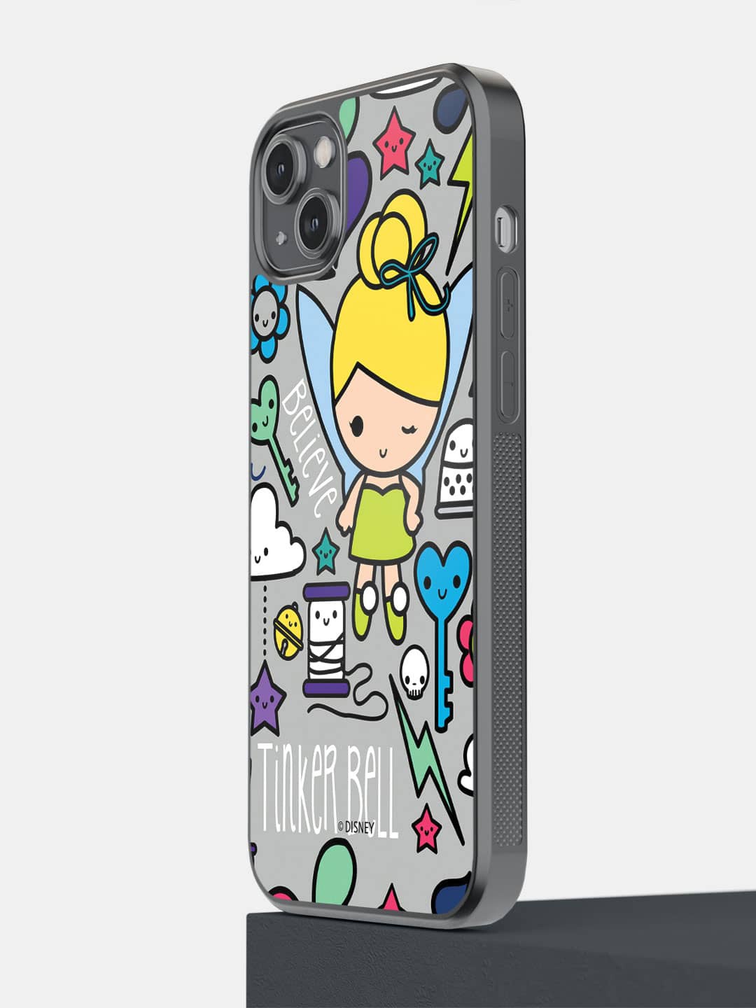 

macmerise Printed iPhone 14 Plus Bumper Phone Back Case, Grey