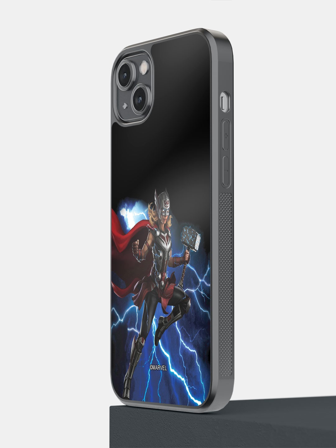 

macmerise Mighty Thor Attack iPhone 14 Plus Bumper Case Cover, Black