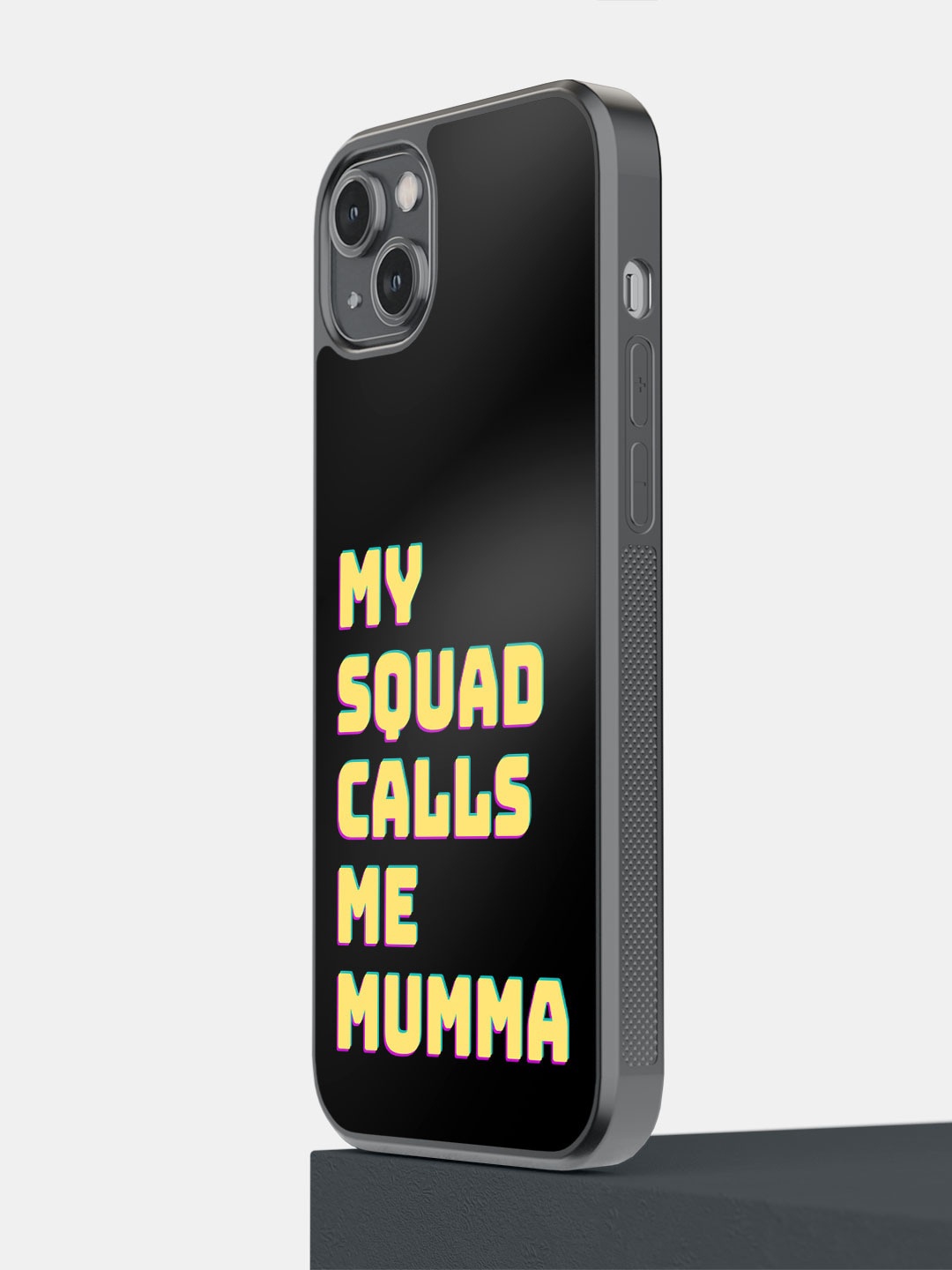 

macmerise Typography Printed iPhone 14 Plus Phone Bumper Case, Black