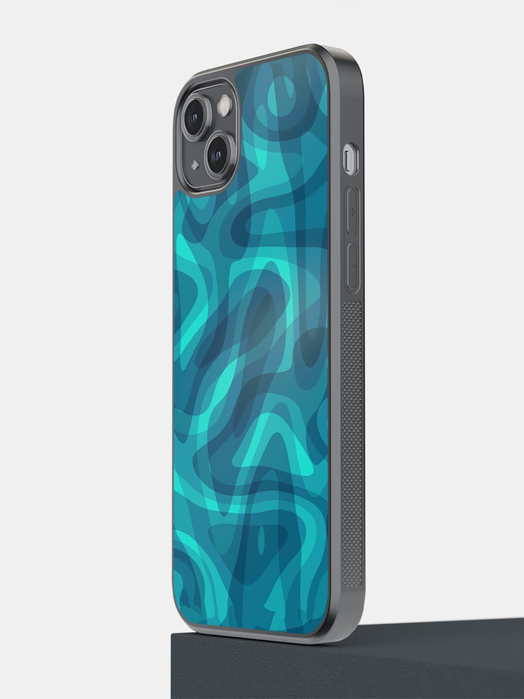 

macmerise Water Reflection iPhone 14 Plus Bumper Case, Blue