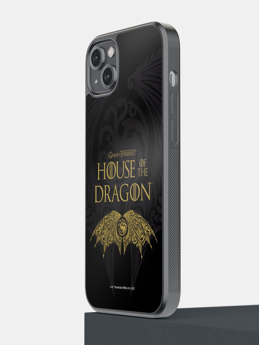 

Macmerise Winged Targaryen Printed Lightweight iPhone 14 Plus Bumper Case Cover, Black