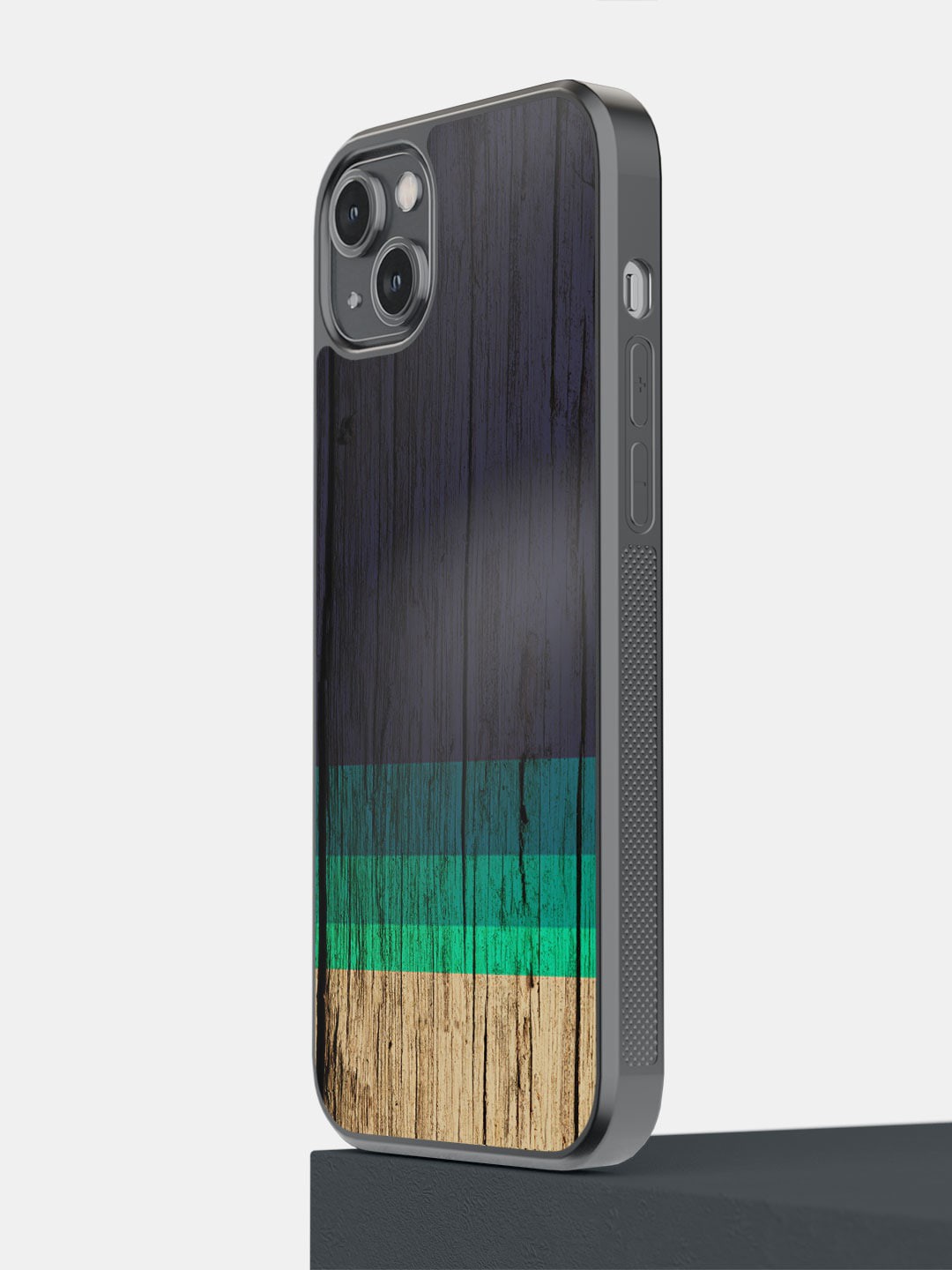 

Macmerise Striped iPhone 14 Plus Bumper Case Cover, Black