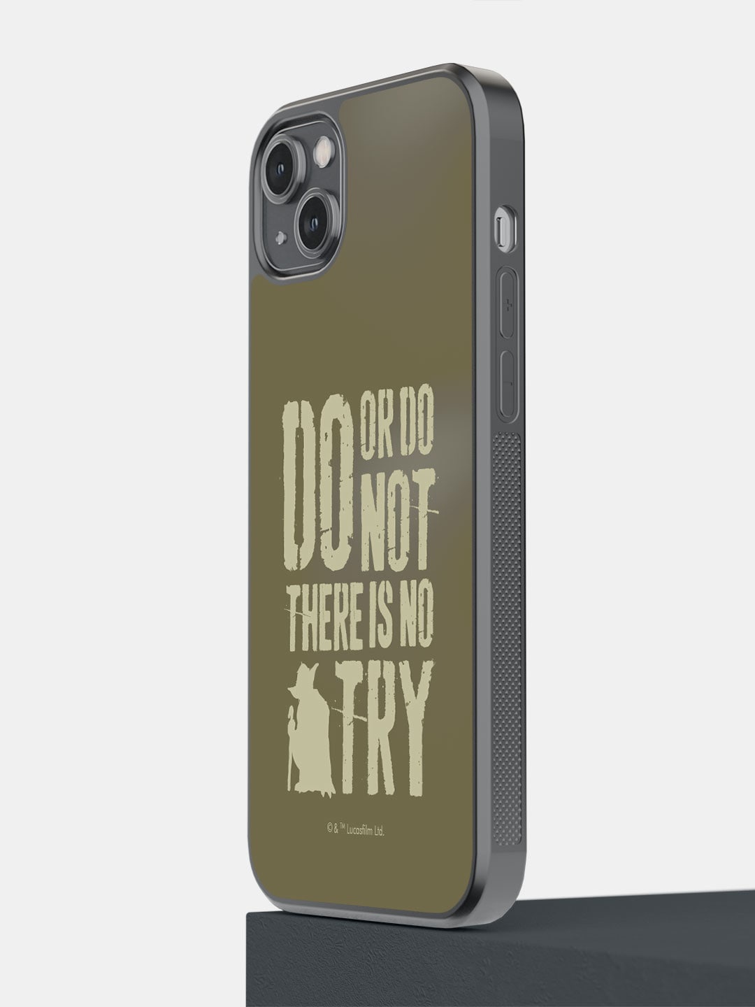 

macmerise Yoda Theory iPhone 14 Plus Bumper Case Cover, Khaki