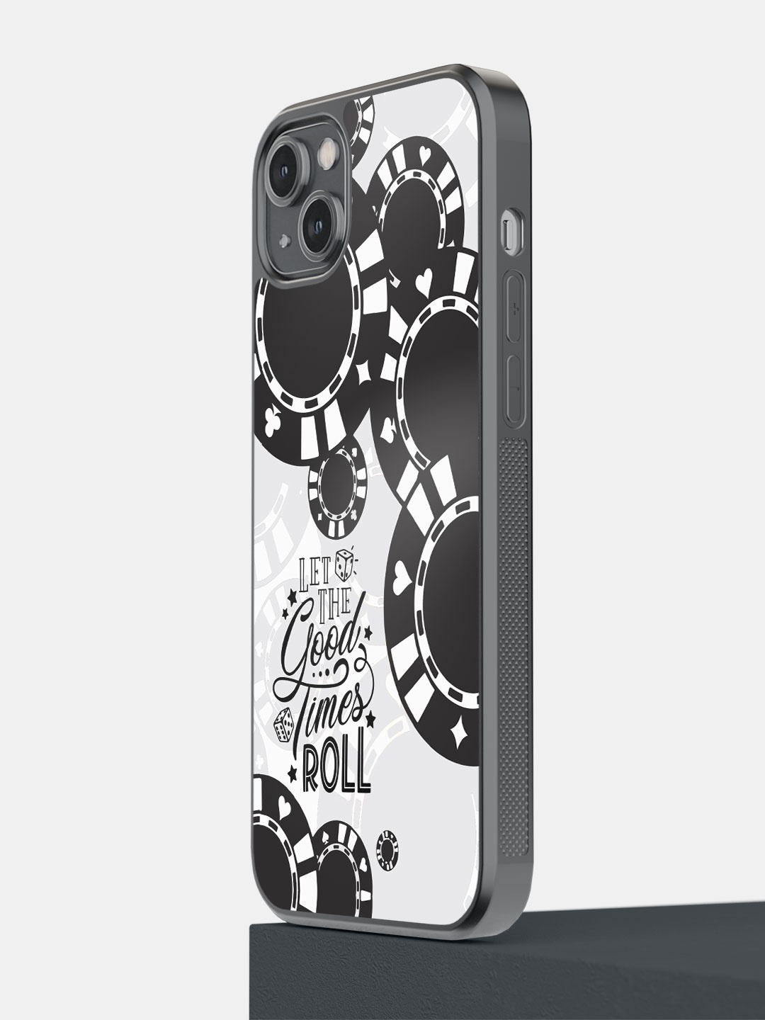 

Macmerise Let the Good Times Roll iPhone 14 Plus Bumper Case, White