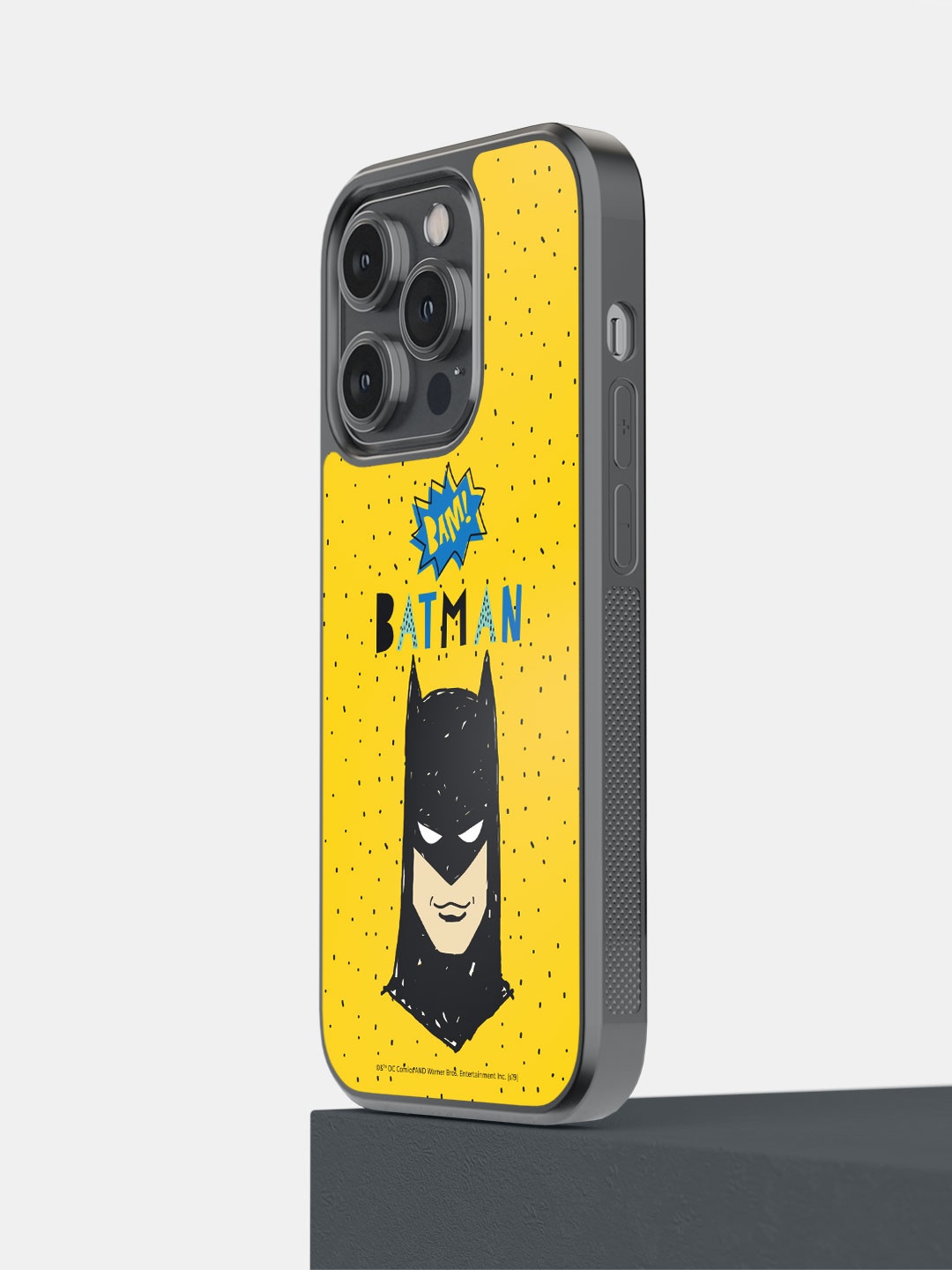 

macmerise Batman Bam Superhero Printed iPhone 14 Pro Bumper Case Cover, Yellow