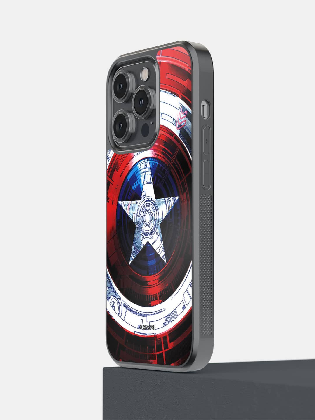 

Macmerise Captains Shield Decoded iPhone 14 Pro Bumper Case, Black