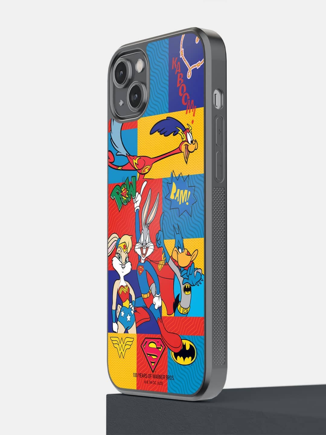 

Macmerise Justice League Shuffle iPhone 14 Plus Bumper Case Cover, Blue