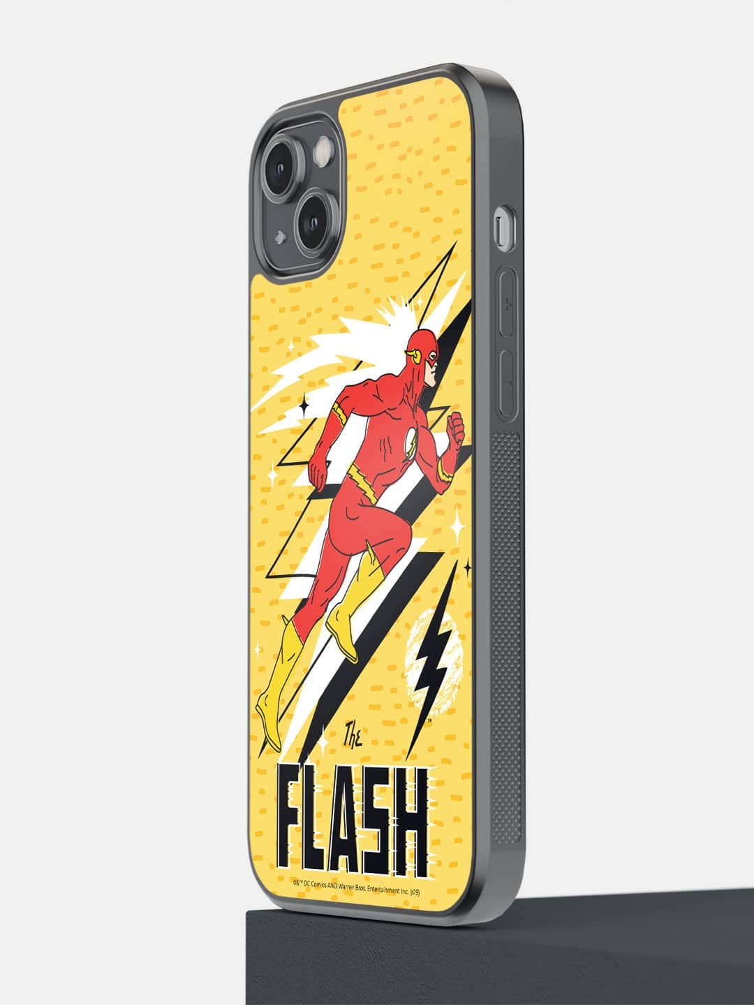 

macmerise The Flash Comic Printed iPhone 14 Plus Bumper Case Cover, Yellow