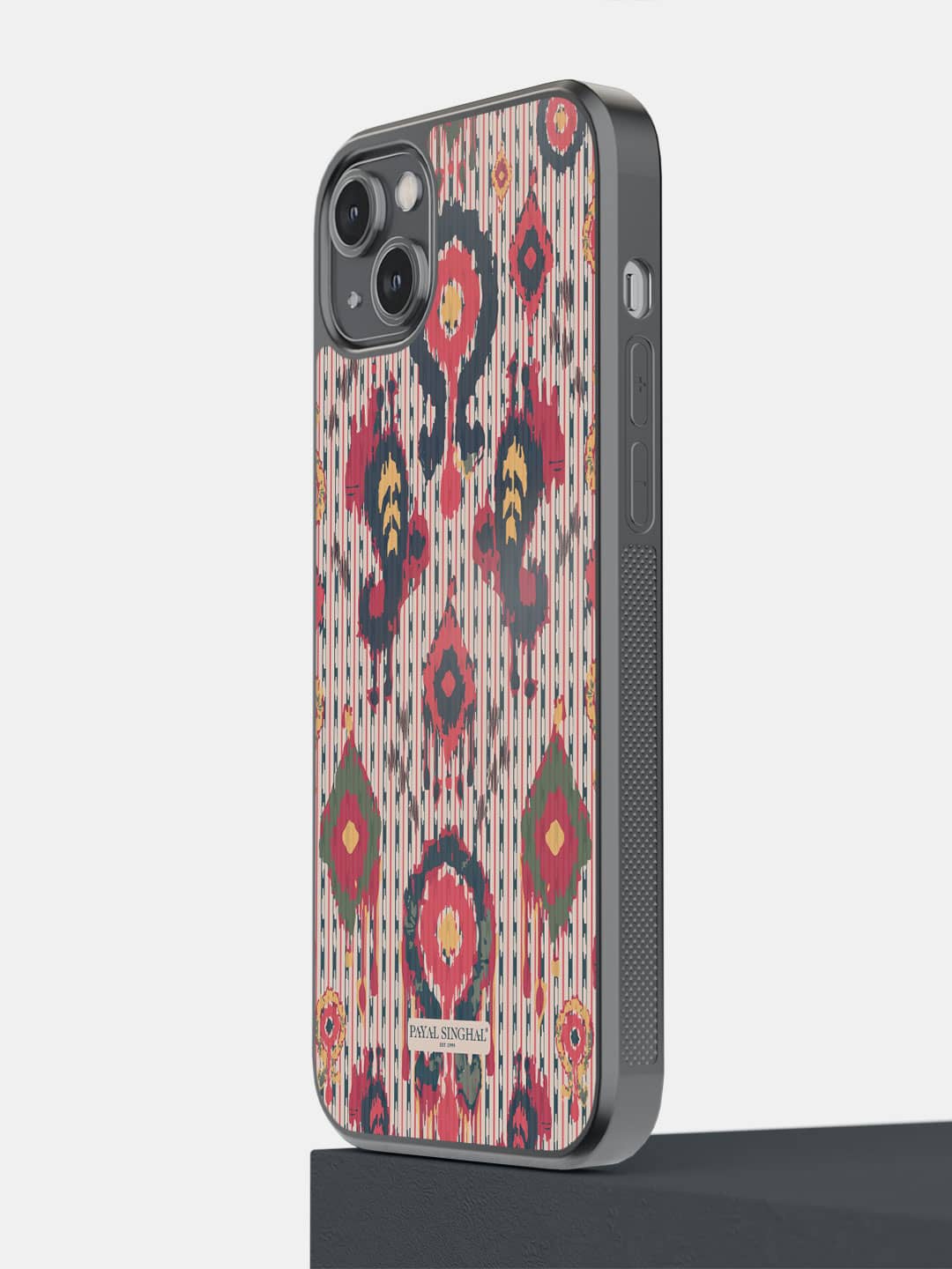 

Macmerise Printed iPhone 14 Plus Bumper Phone Back Case, Red