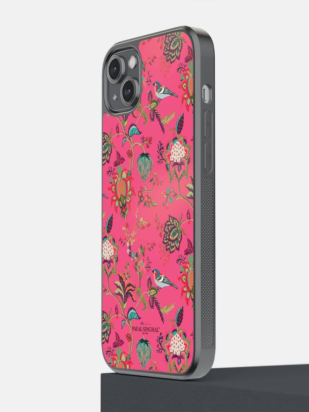 

macmerise Payal Singhal Chidiya iPhone 14 Plus Bumper Case Cover, Pink