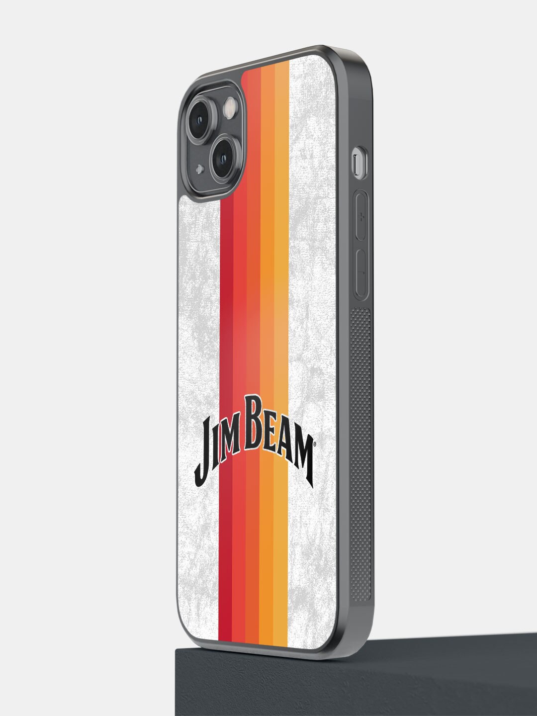 

macmerise Jim Beam Sun Rays Stripes iPhone 14 Plus Bumper Case Cover, White