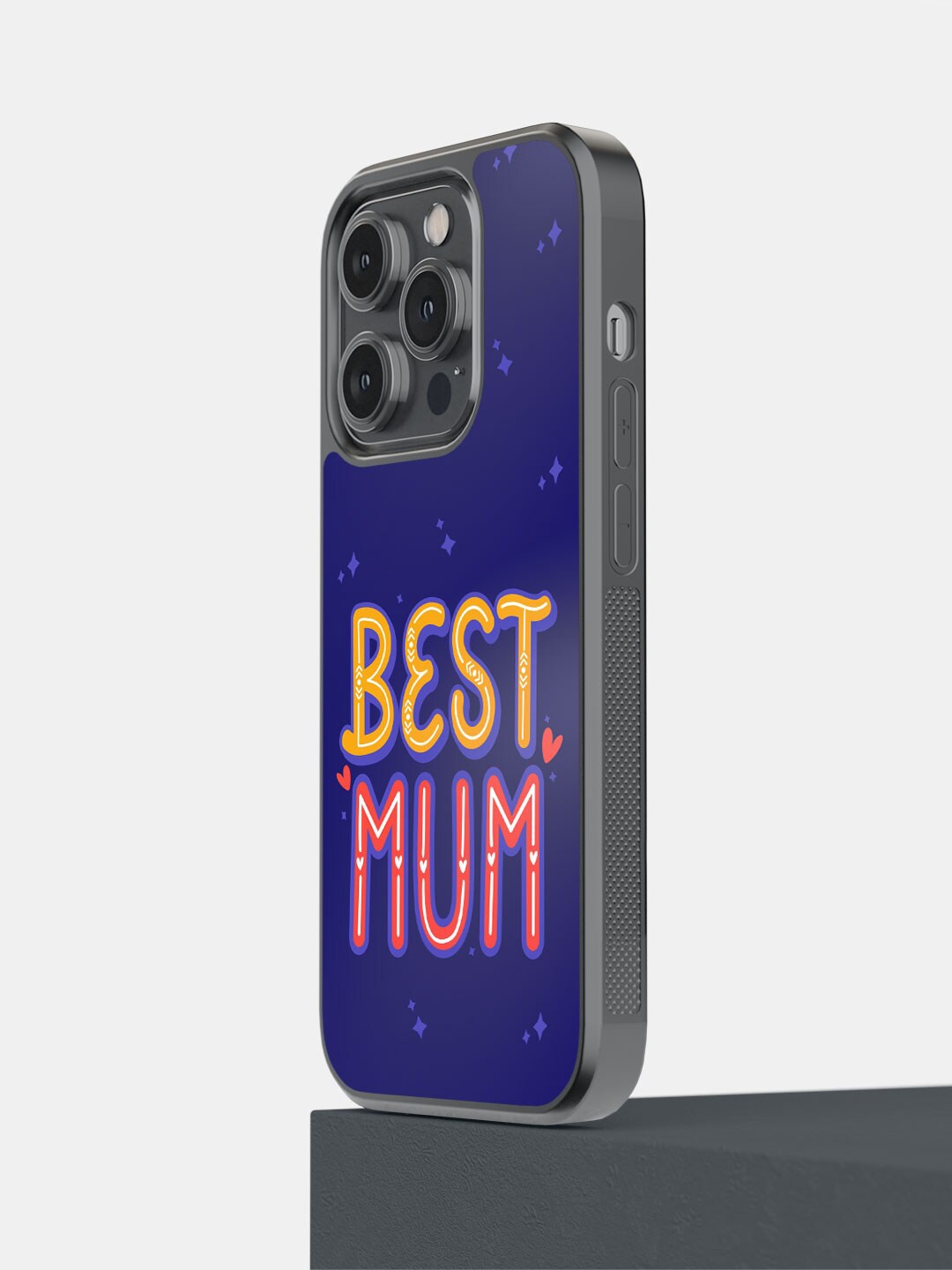 

macmerise Best Mum IPhone 14 Pro Bumper Case Cover, Blue