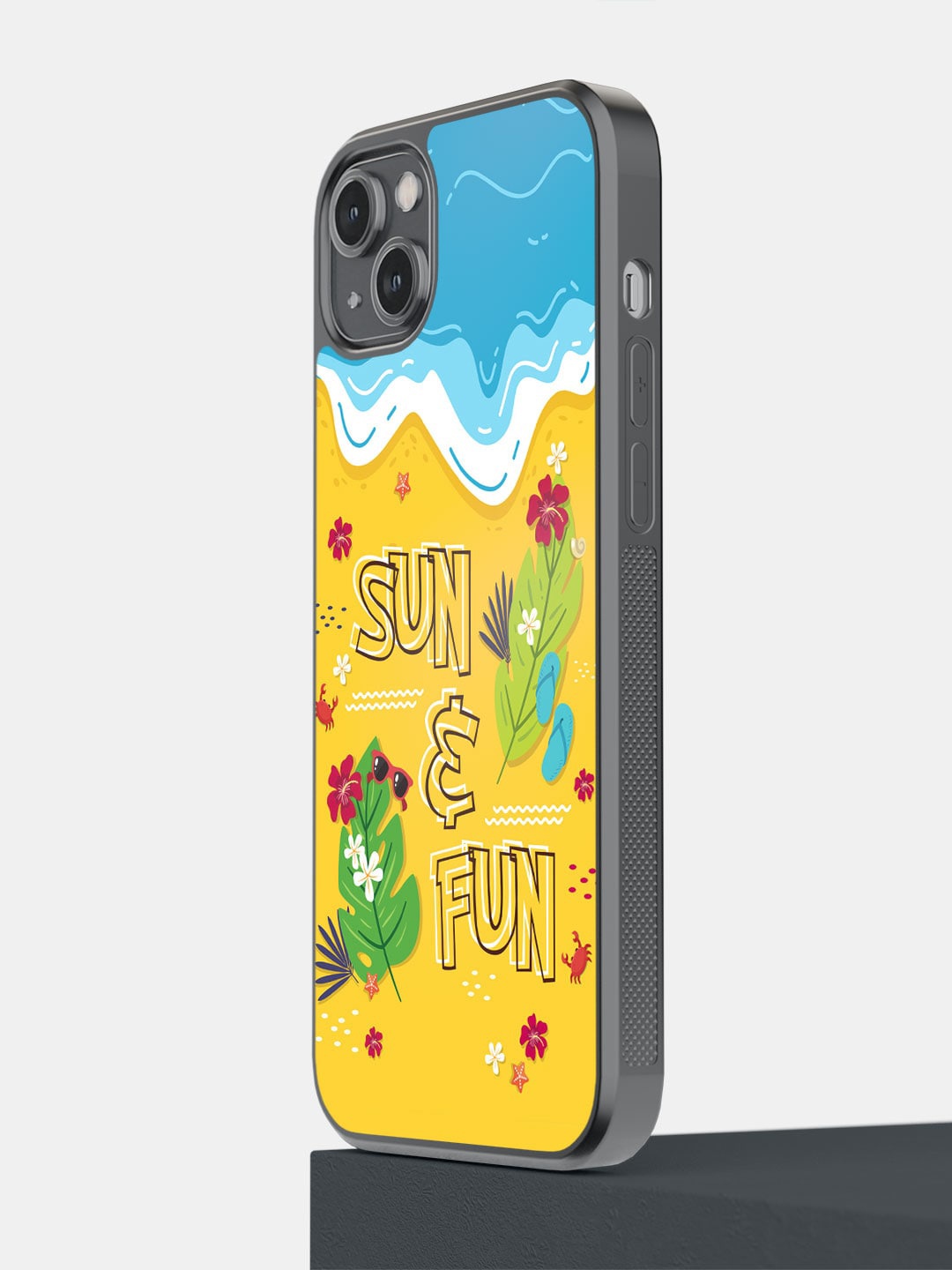 

macmerise Sun and Fun iPhone 14 Plus Bumper Case Cover, Blue