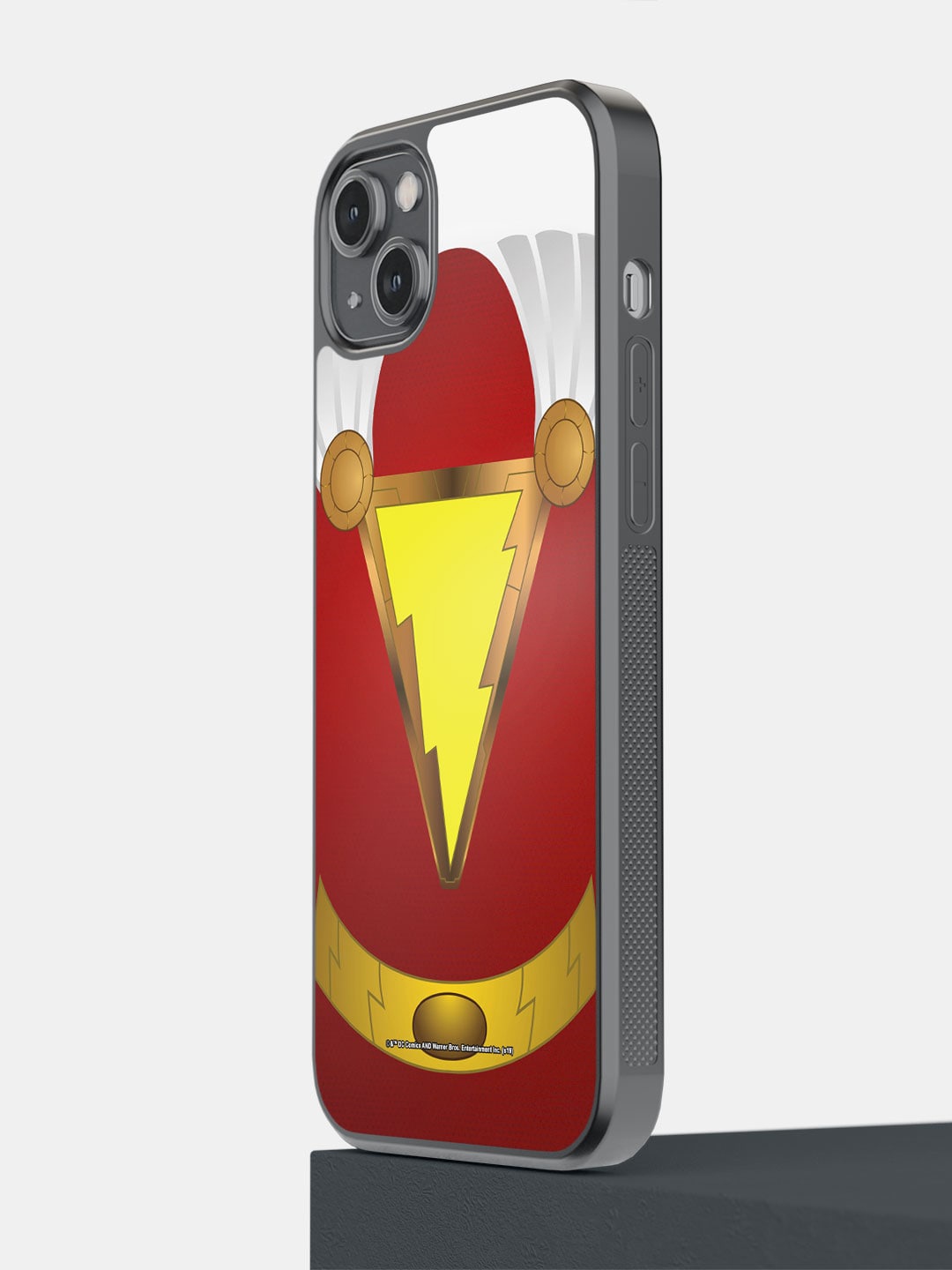 

macmerise Shazam Suit up Printed iPhone 14 Plus Phone Bumper Case, Red